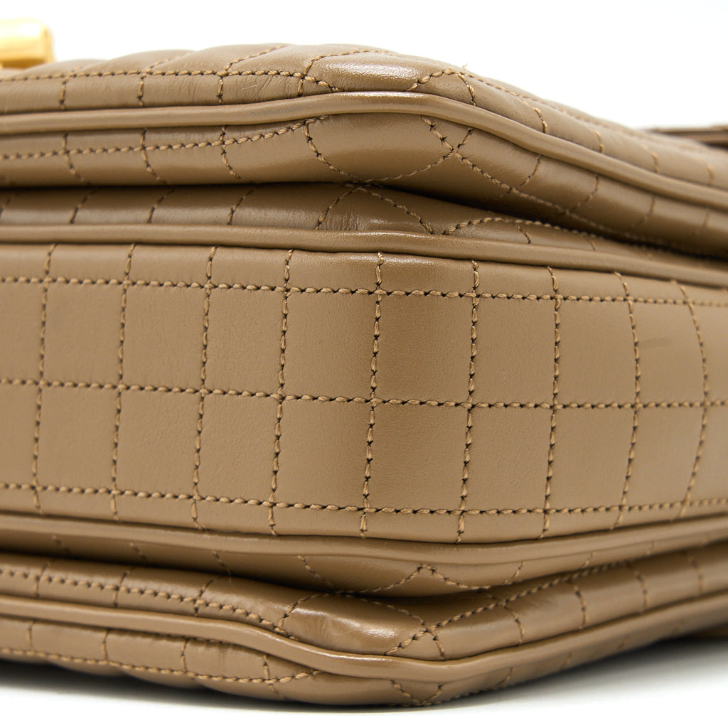 CELINE C BAG CALFSKIN LIGHT CAMEL GHW