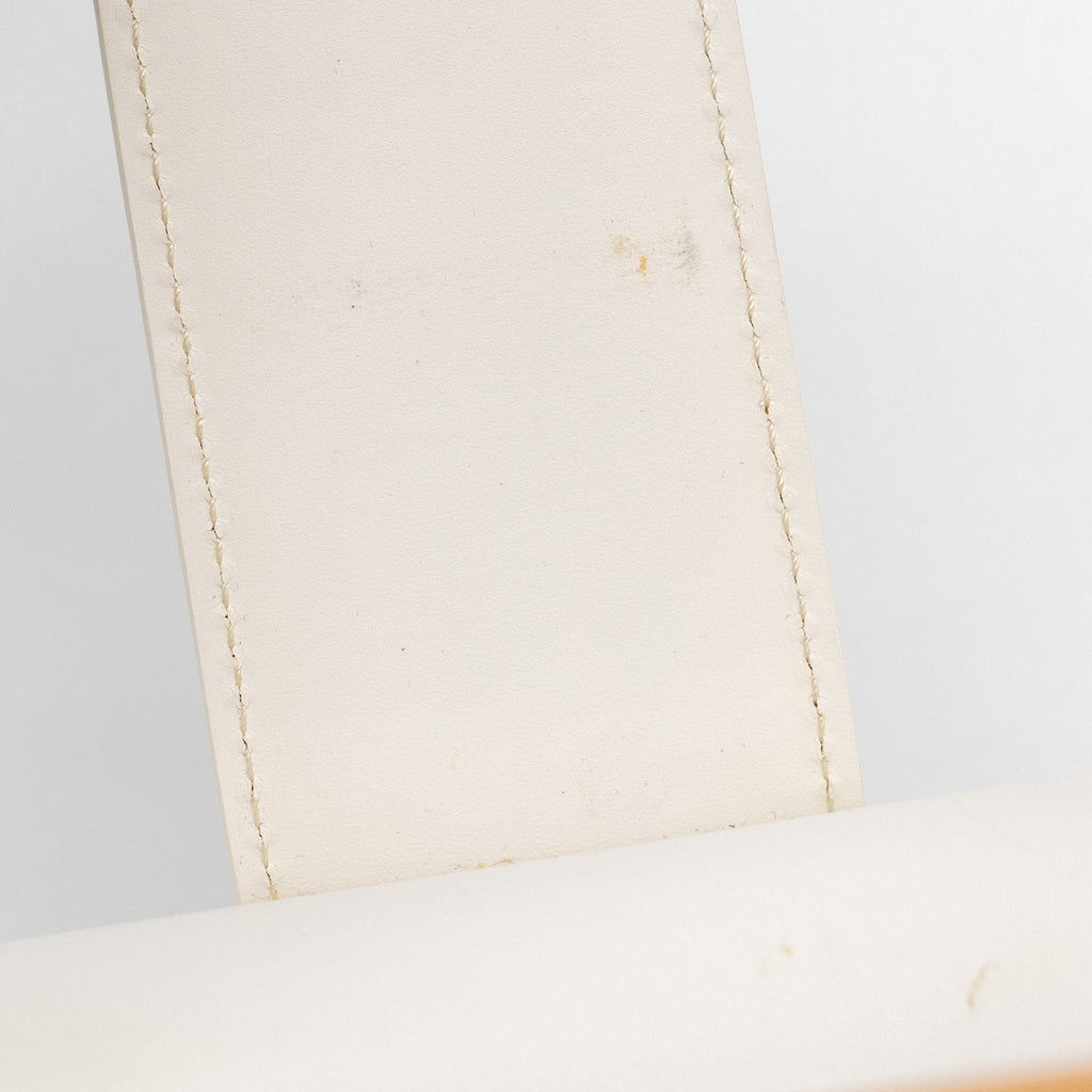 GOYARD STRUCTURE SAIGON PM BAG CANVAS / CALFSKIN WHITE SHW