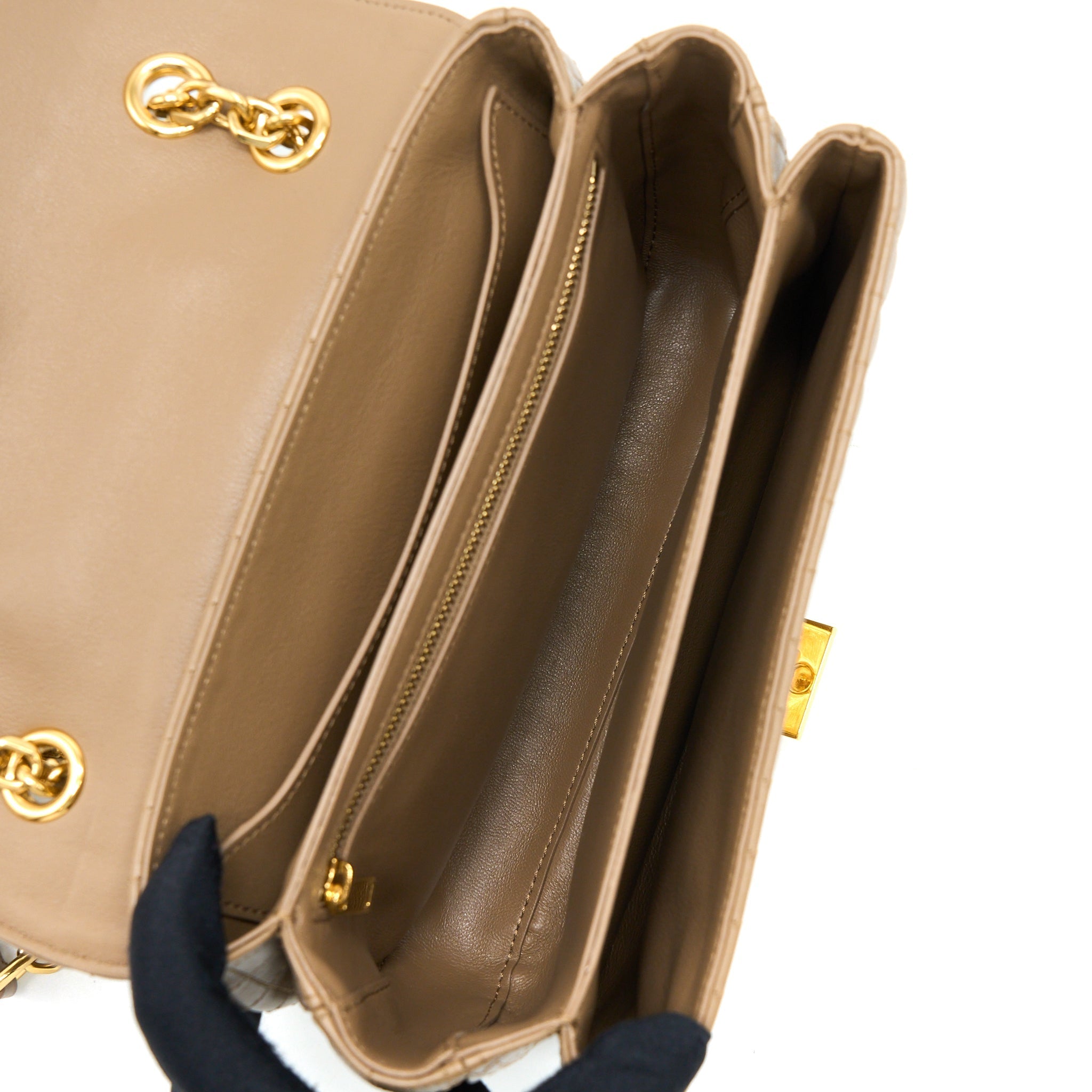 CELINE C BAG CALFSKIN LIGHT CAMEL GHW