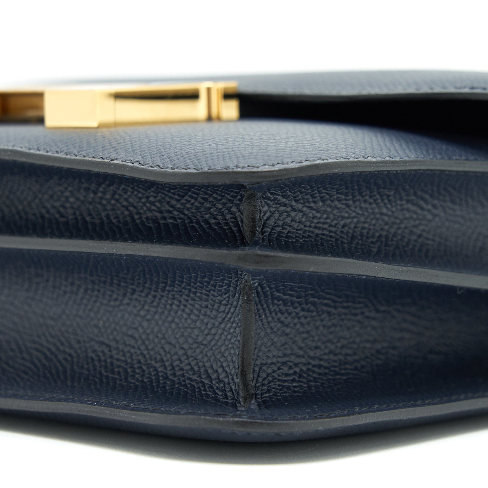 HERMES MINI CONSTANCE BLUE INDIGO GHW