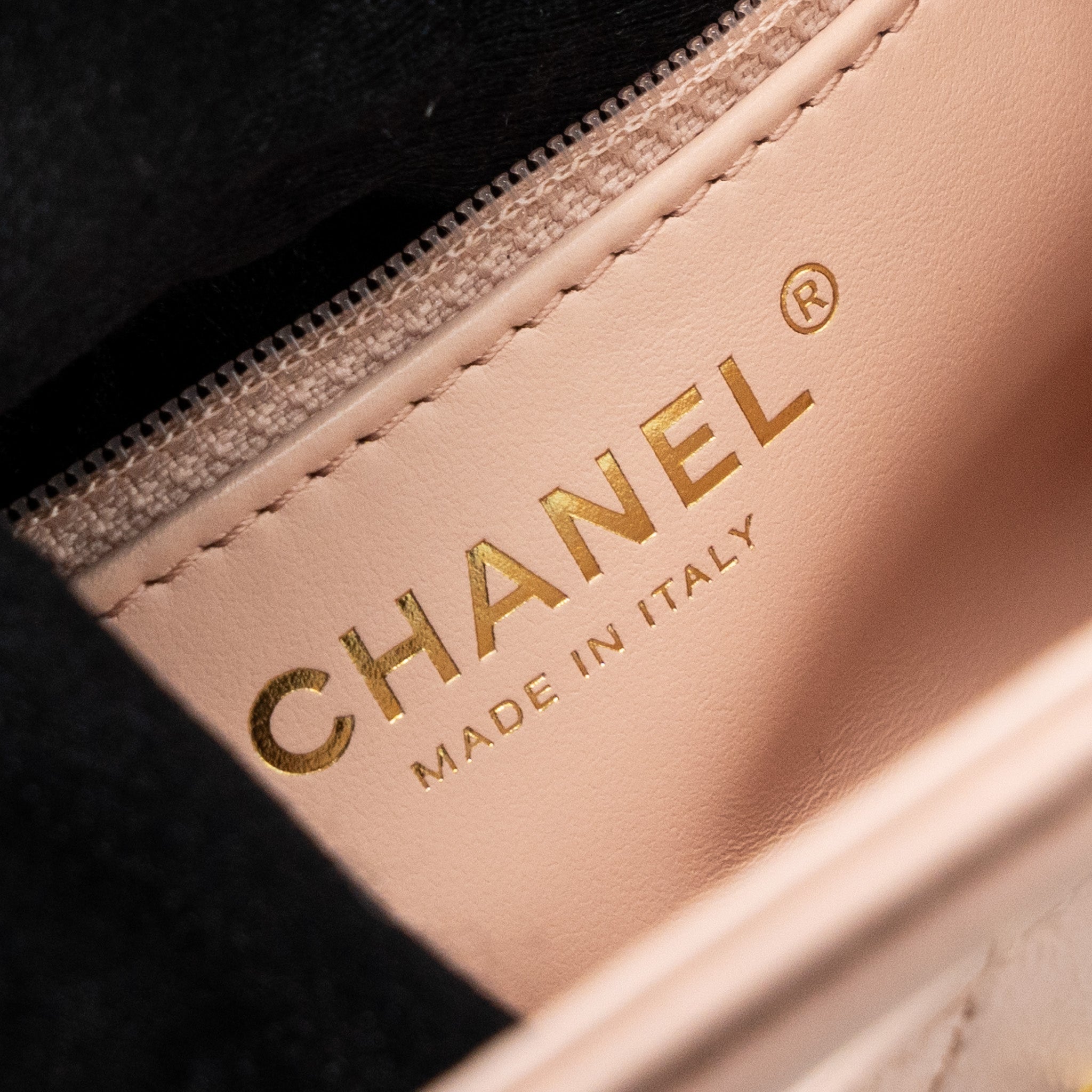CHANEL 23K MINI SHOPPING BAG CALFSKIN LIGHT PINK  BRUSHED GHW(MICROCHIP)