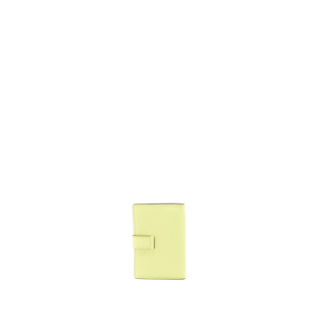 HERMES BEARN COMPACT WALLET CHEVRE MYSORE R9 JAUNE BOURGE GHW