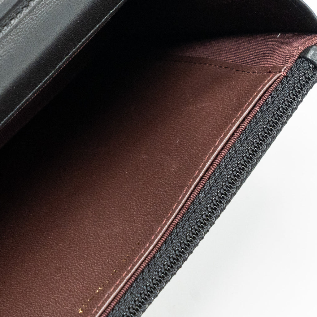 CHANEL CLASSIC WALLET ON CHAIN LAMBSKIN BLACK GHW