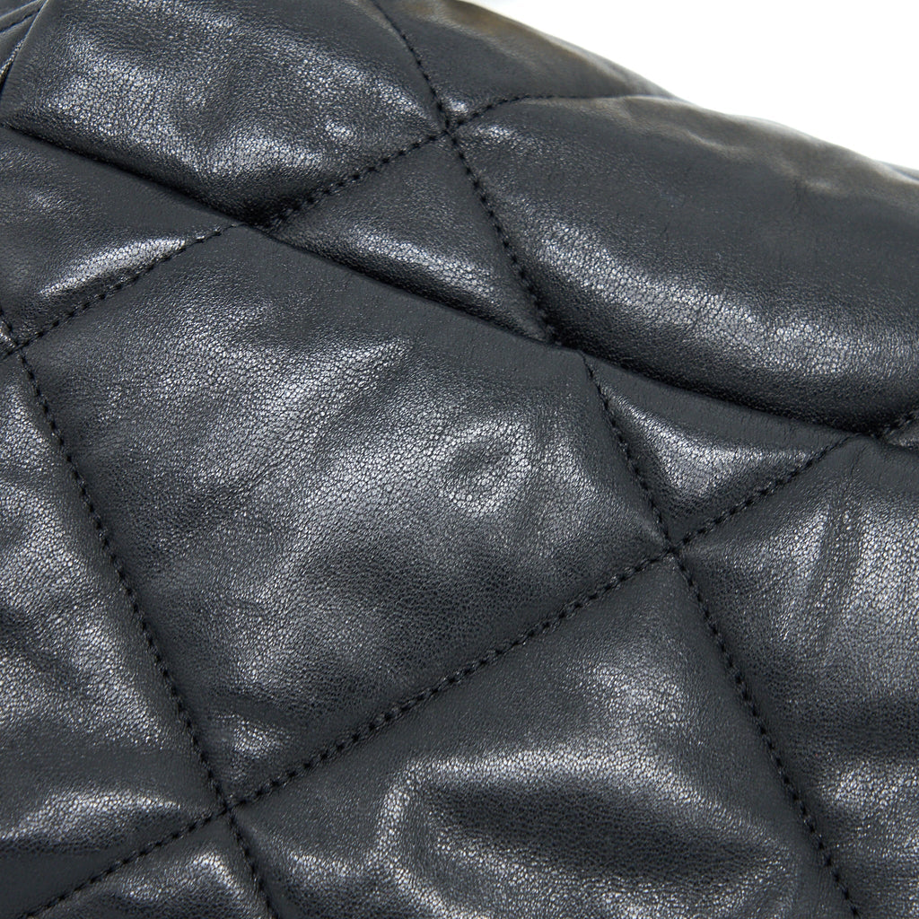 CHANEL SMALL 19 BAG GOATSKIN BLACK MULTICOLOUR HARDWARE