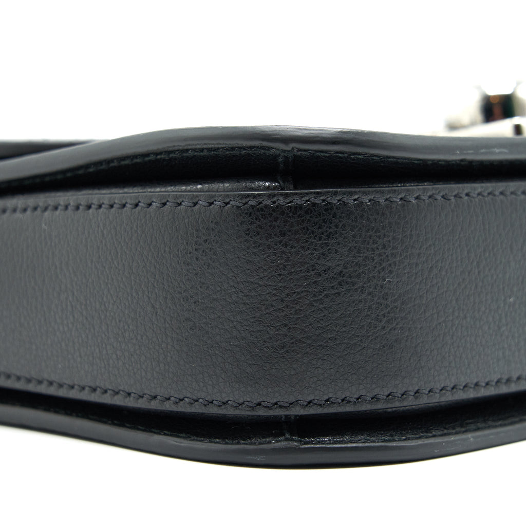PRADA PATTINA IN GLACE BAG CALFSKIN BLACK SHW