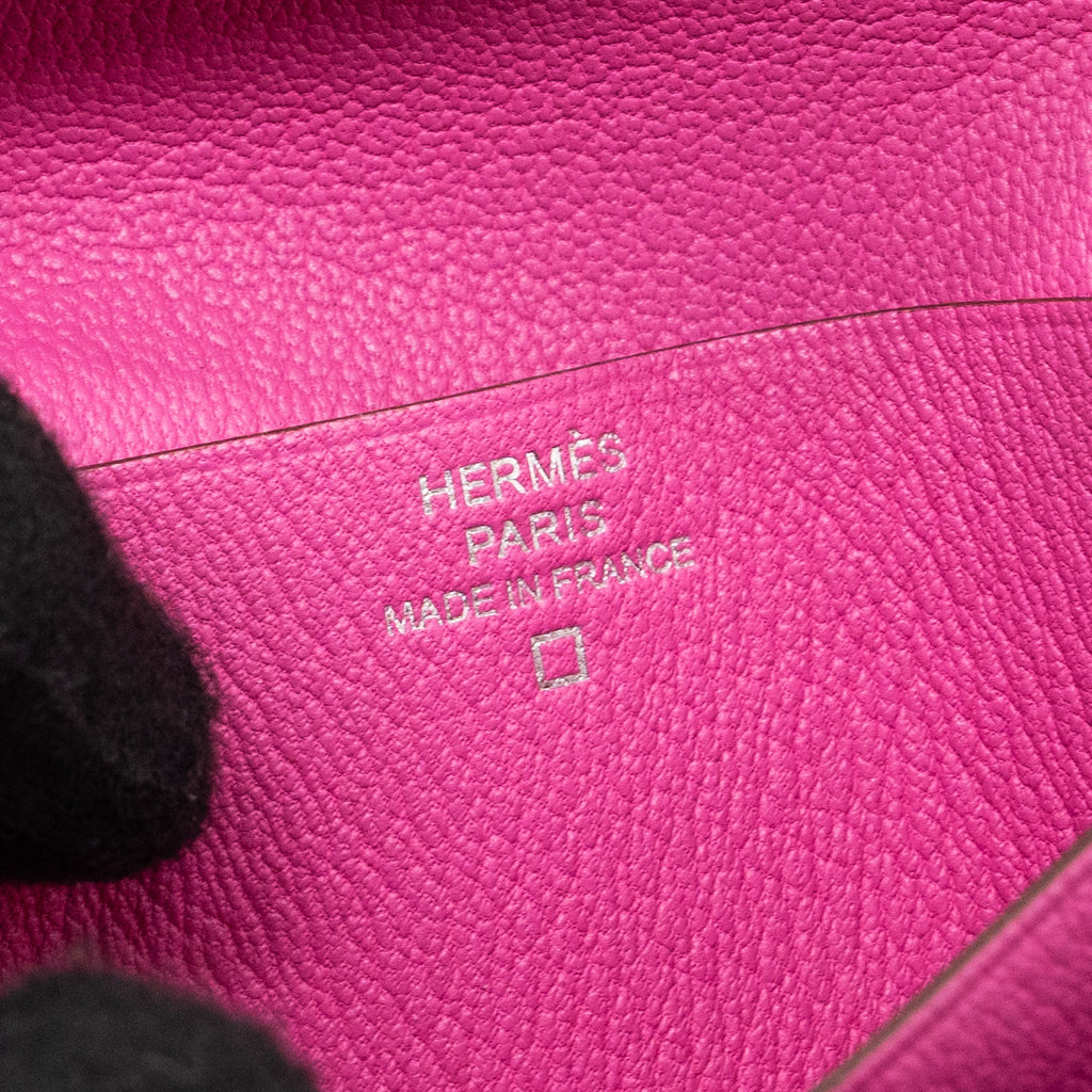 HERMES BEARN WALLET ALLIGATOR MATT PINK SHW