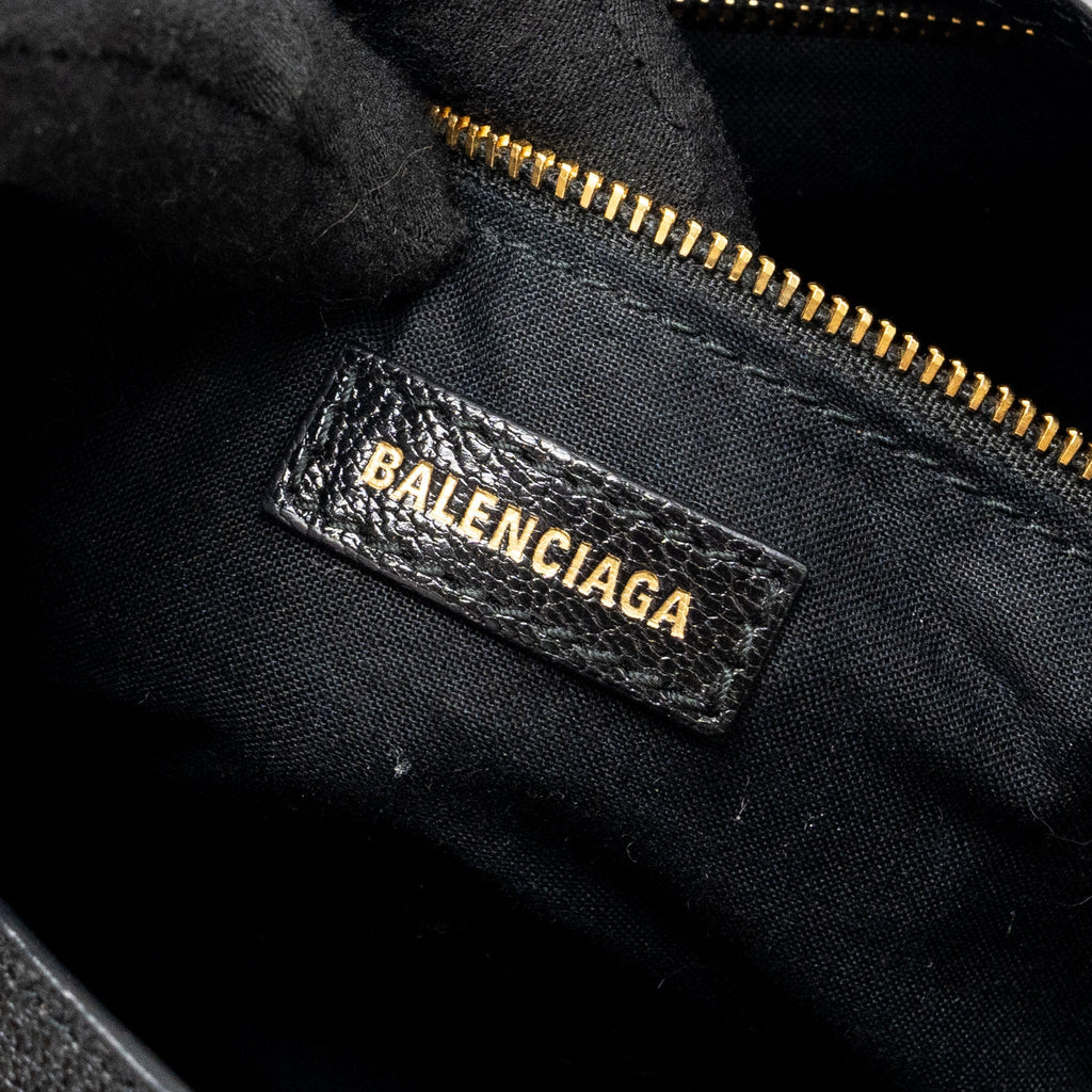 BALENCIAGA CLASSIC CITY BAG LEATHER BLACK GHW