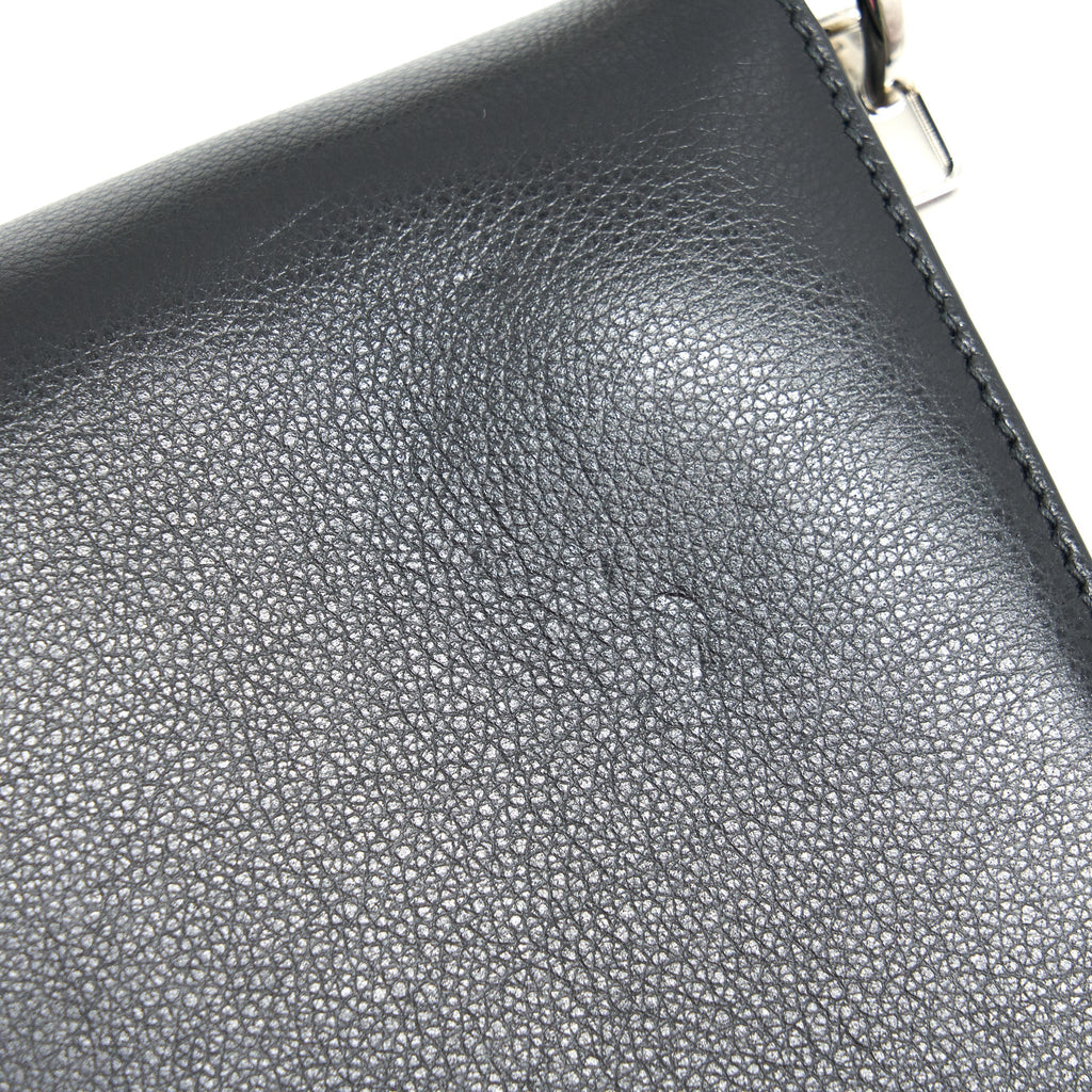 PRADA PATTINA IN GLACE BAG CALFSKIN BLACK SHW