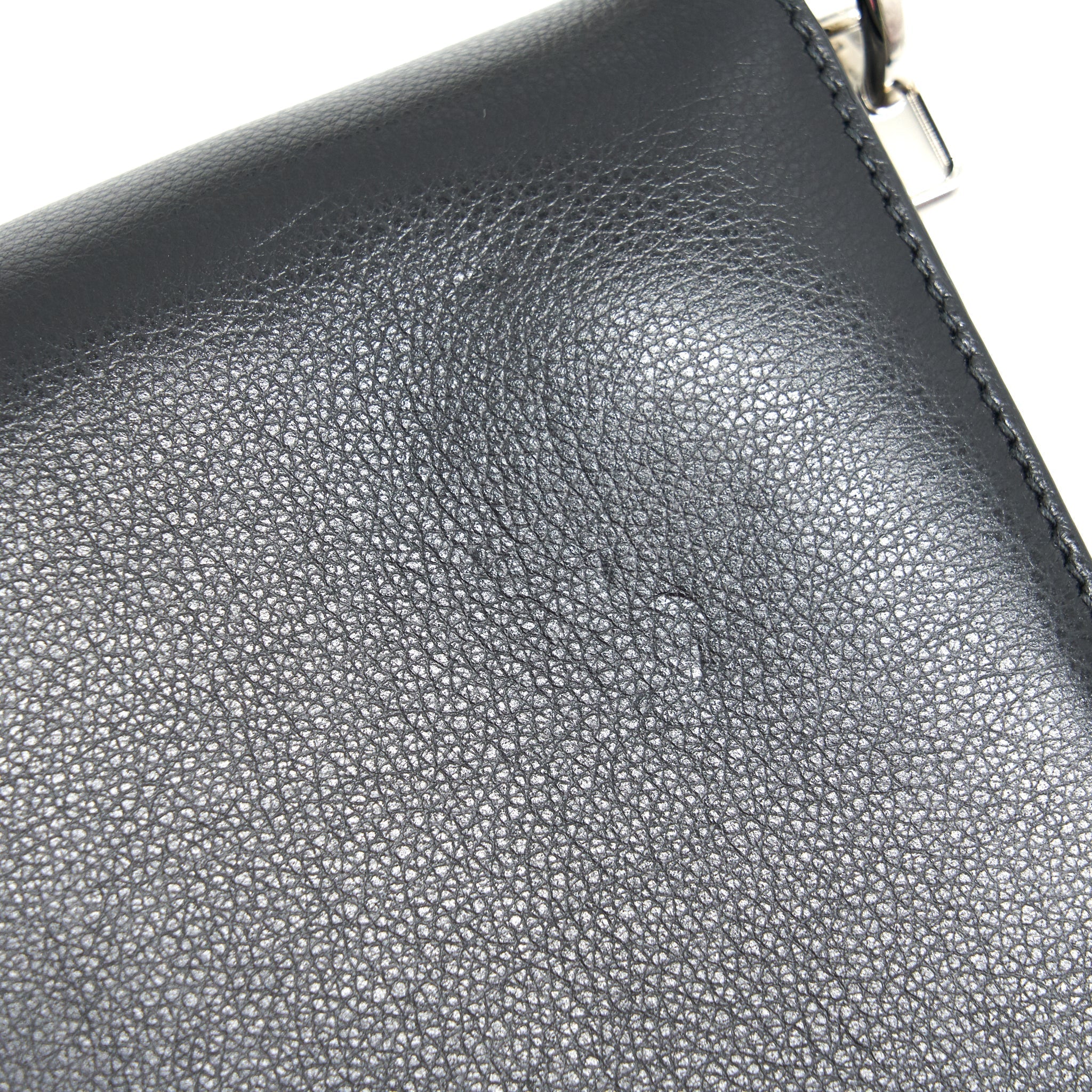 PRADA PATTINA IN GLACE BAG CALFSKIN BLACK SHW