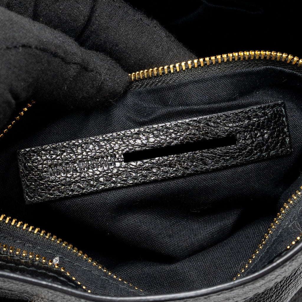BALENCIAGA CLASSIC CITY BAG LEATHER BLACK GHW