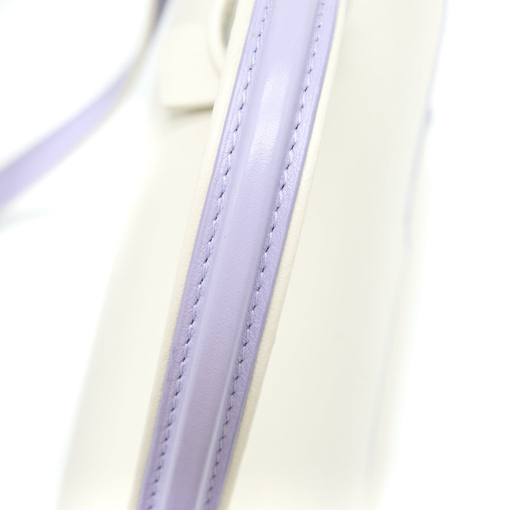 DELVAUX TEMPETE TOTE BAG CALFSKIN WHITE/MULTICOLOUR SHW