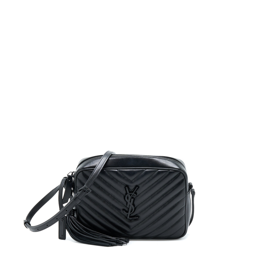 SAINT LAURENT/YSL LOU CAMERA BAG CALFSKIN SO BLACK