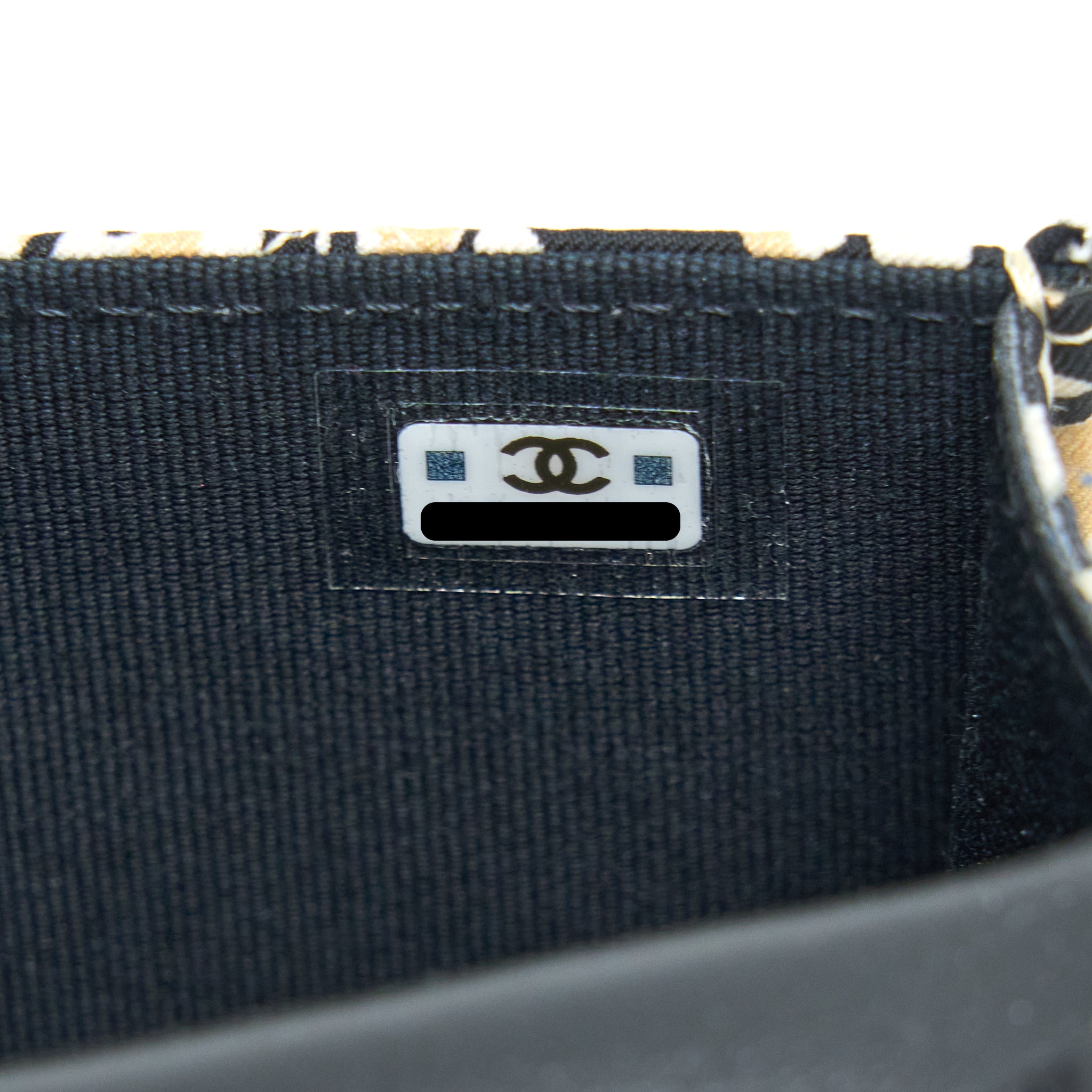 CHANEL MINI CLUTCH WITH CHAINS FABRIC MULTICOLOUR LGHW (MICROCHIP)