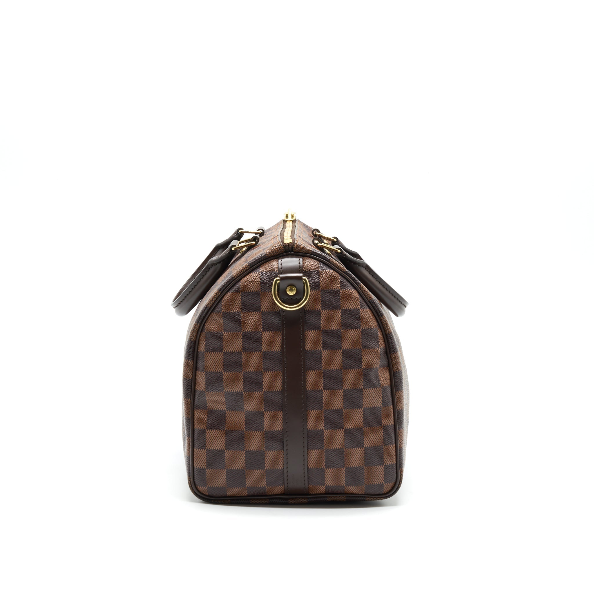 LOUIS VUITTON SPEEDY 30 DAMIER EBENE CANVAS HANDBAG BROWN