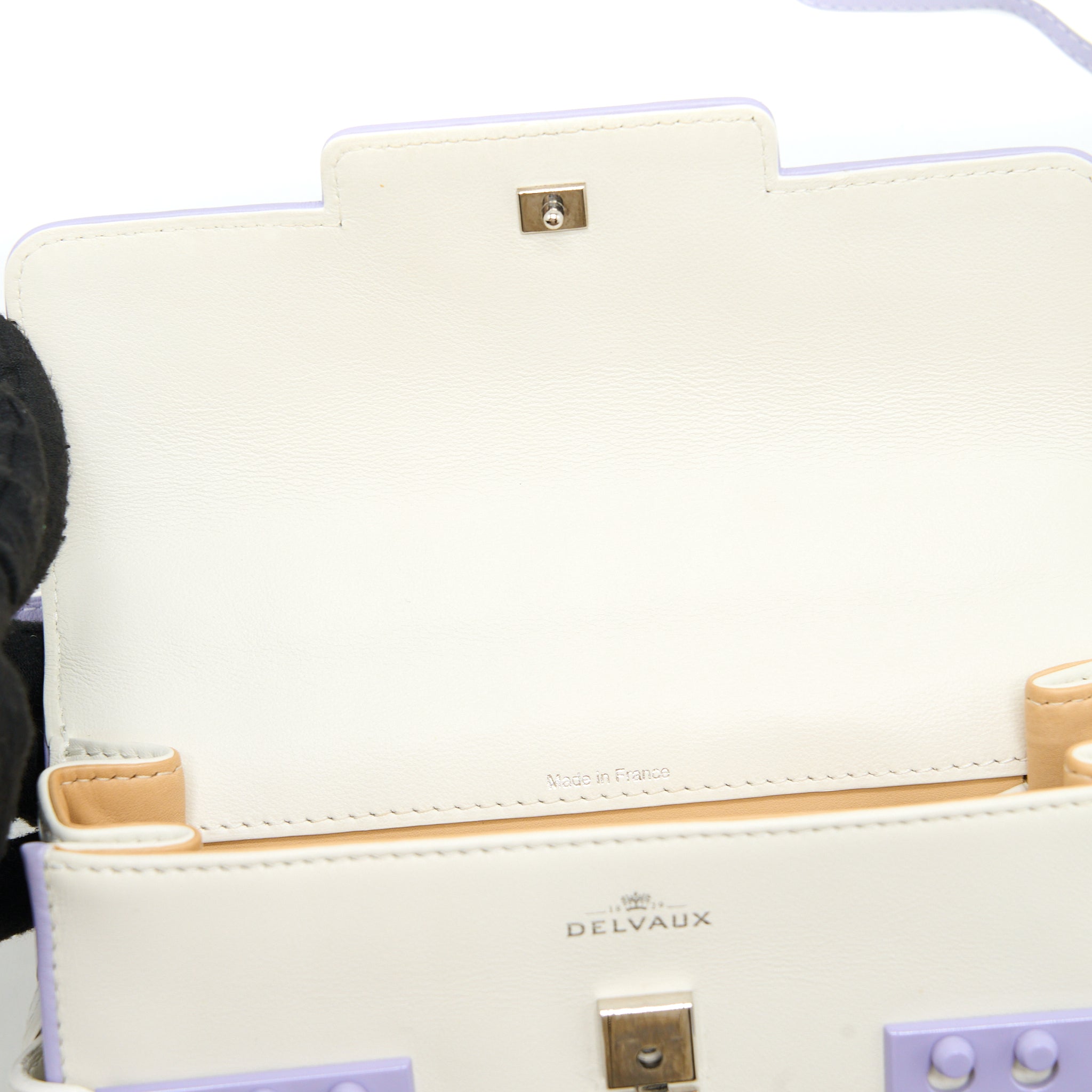 DELVAUX TEMPETE TOTE BAG CALFSKIN WHITE/MULTICOLOUR SHW