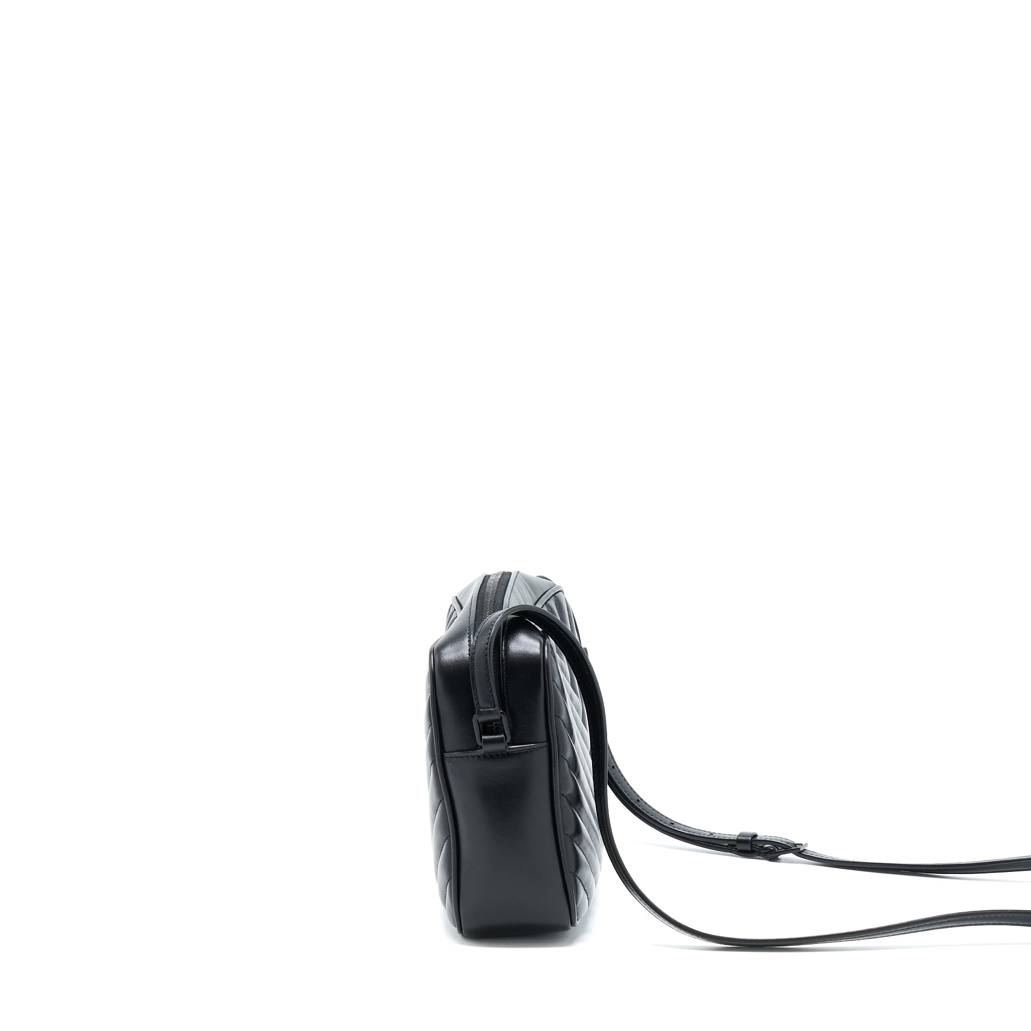 SAINT LAURENT/YSL LOU CAMERA BAG CALFSKIN SO BLACK
