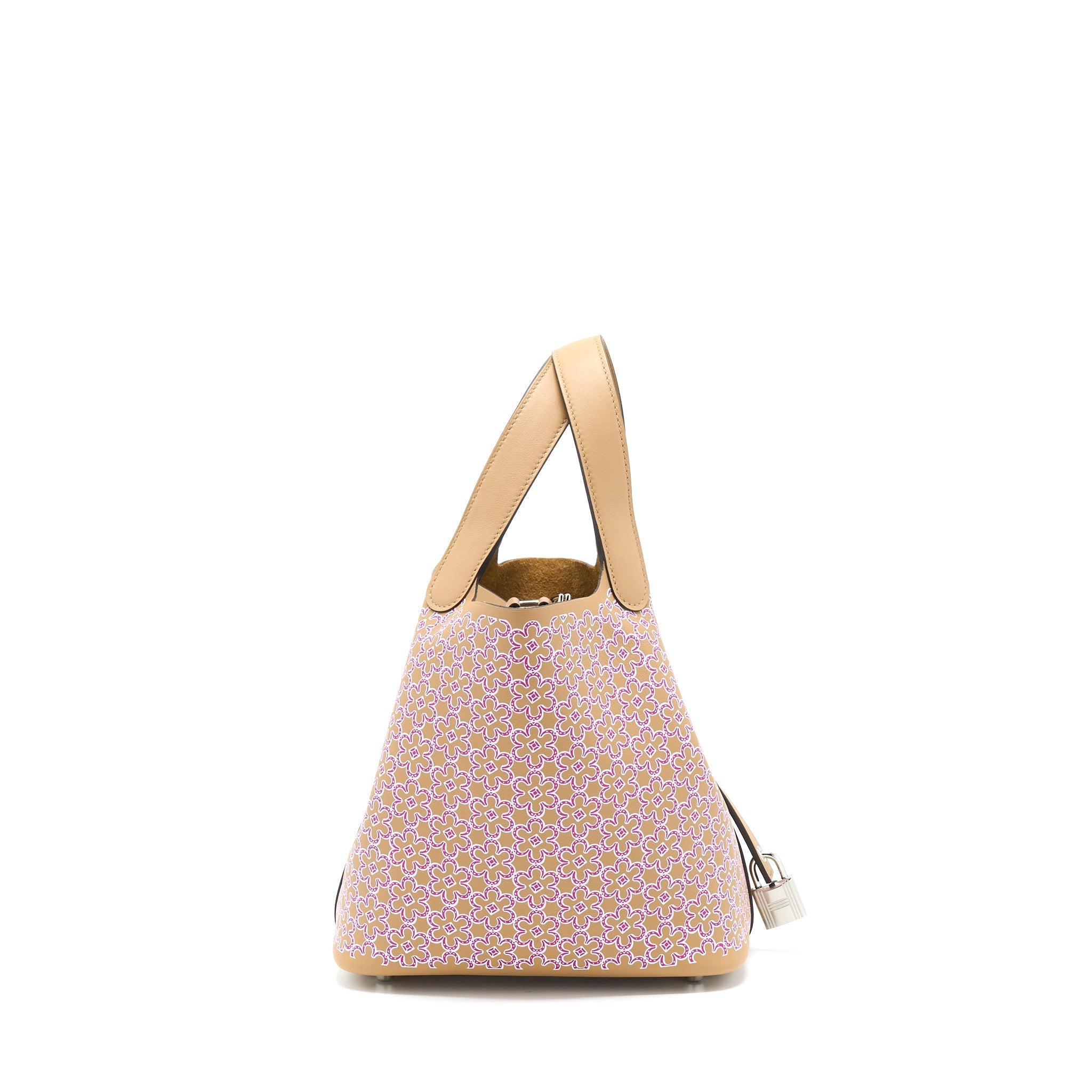 HERMES PICOTIN 18 LUCKY DAISY SWIFT CHAI/ROSE/BLANC SHW