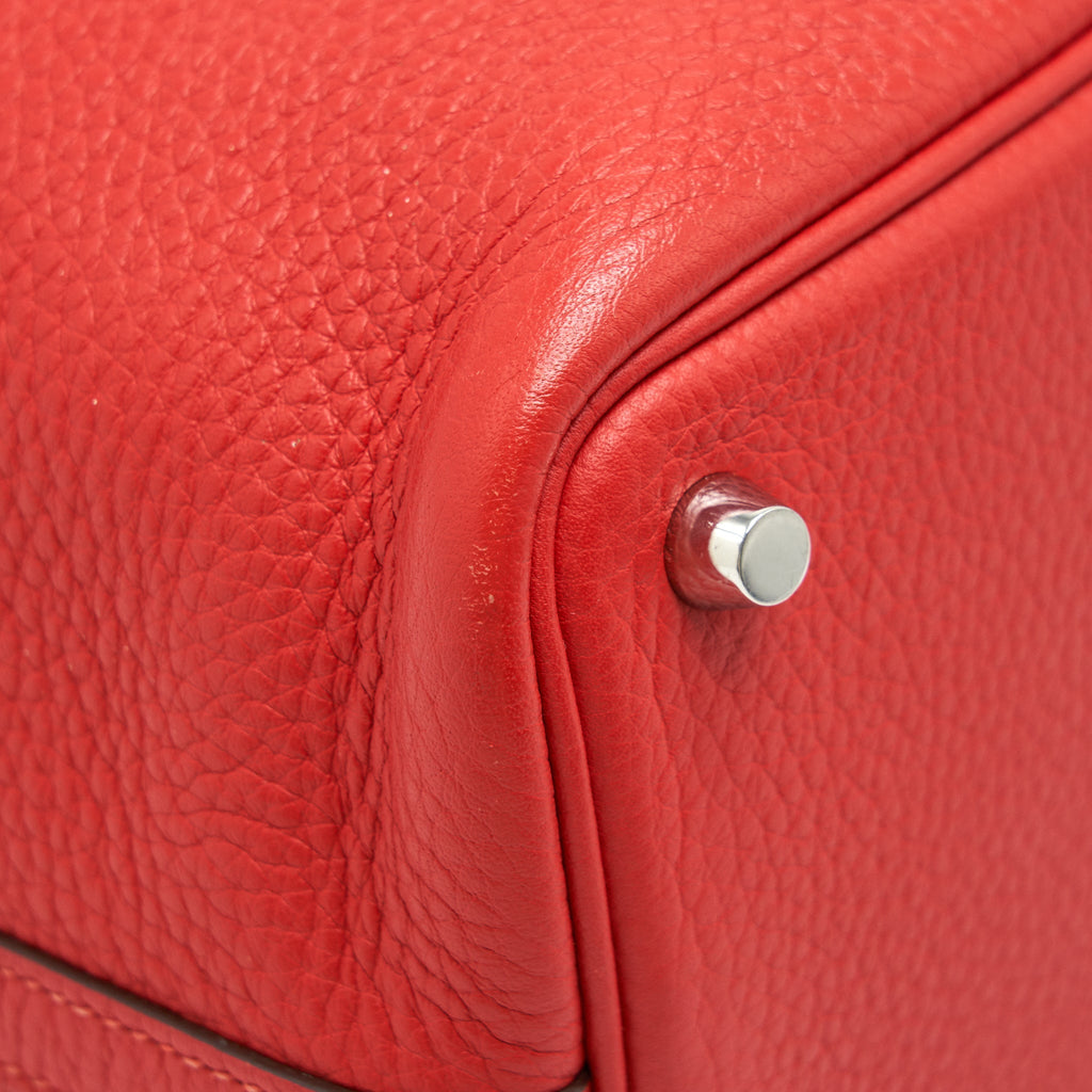 HERMES PICOTIN 18 LOCK BAG ROUGE TOMATE SHW