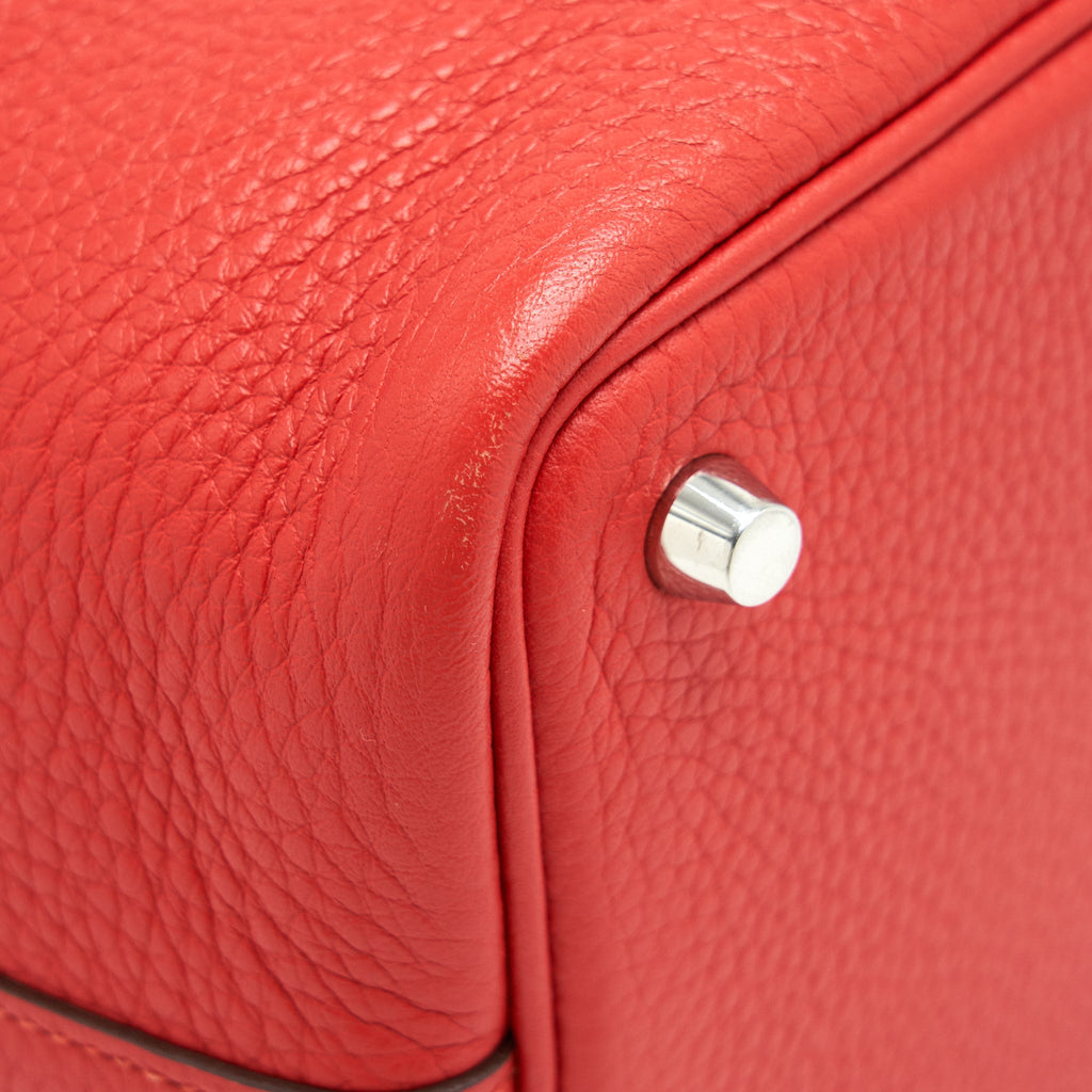 HERMES PICOTIN 18 LOCK BAG ROUGE TOMATE SHW