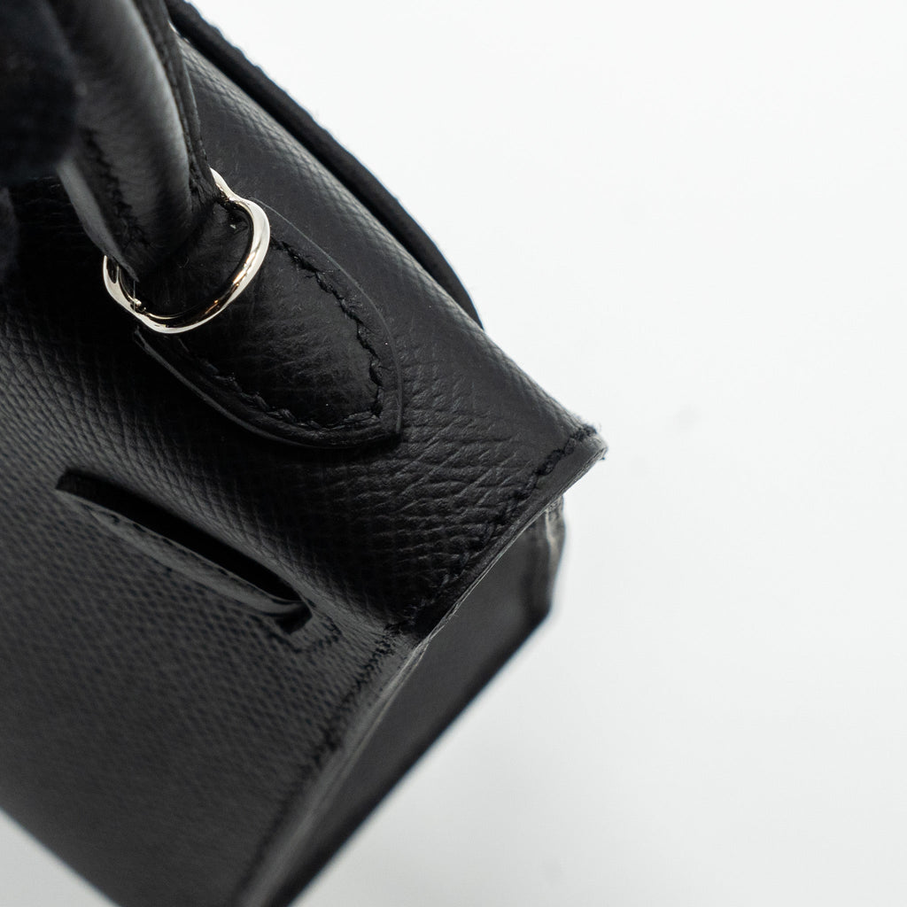 HERMES MINI KELLY EPSOM BLACK SHW