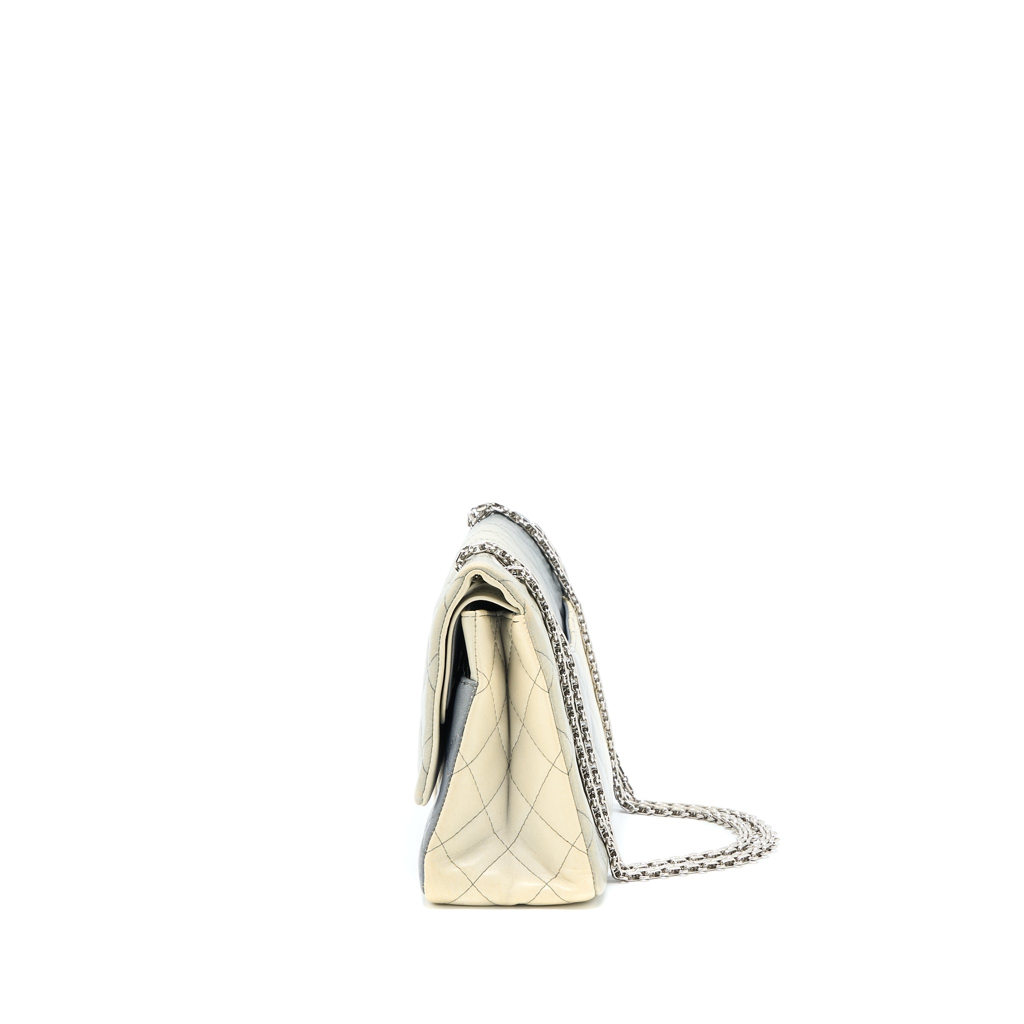 CHANEL 2.55 226 REISSUE FLAP BAG LAMBSKIN OMBRE GREY SHW