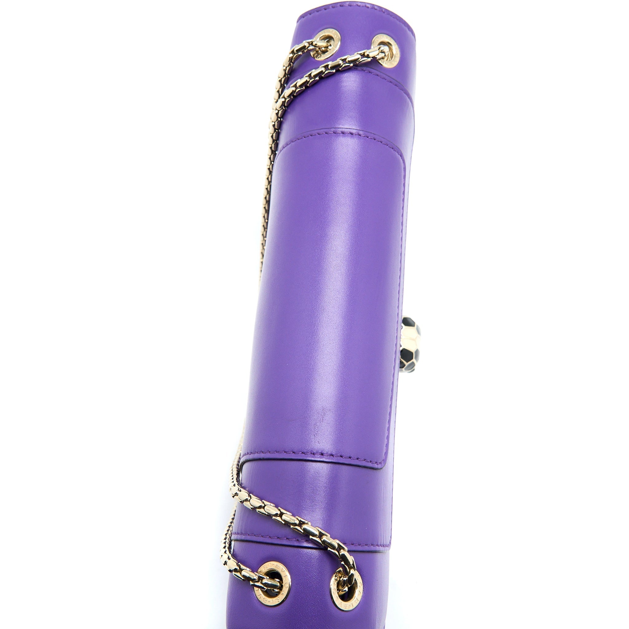BVLGARI SERPENTI FOREVER SHOULDER BAG CALFSKIN PURPLE GHW