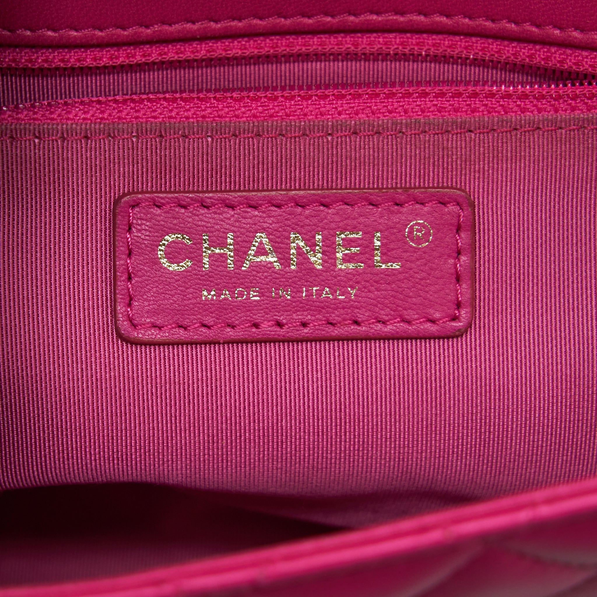 CHANEL QUILTED FLAP BAG LAMBSKIN PINK GHW