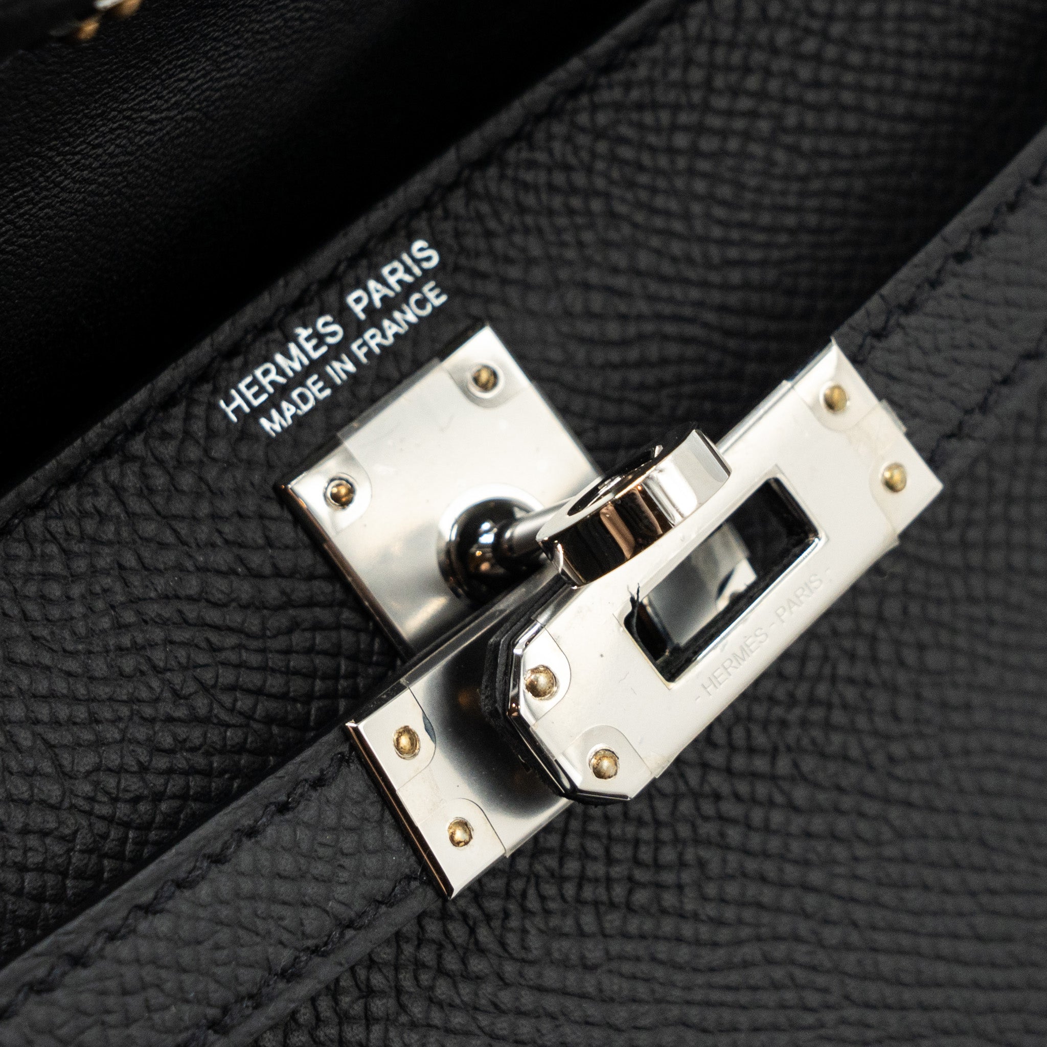 HERMES MINI KELLY EPSOM BLACK SHW