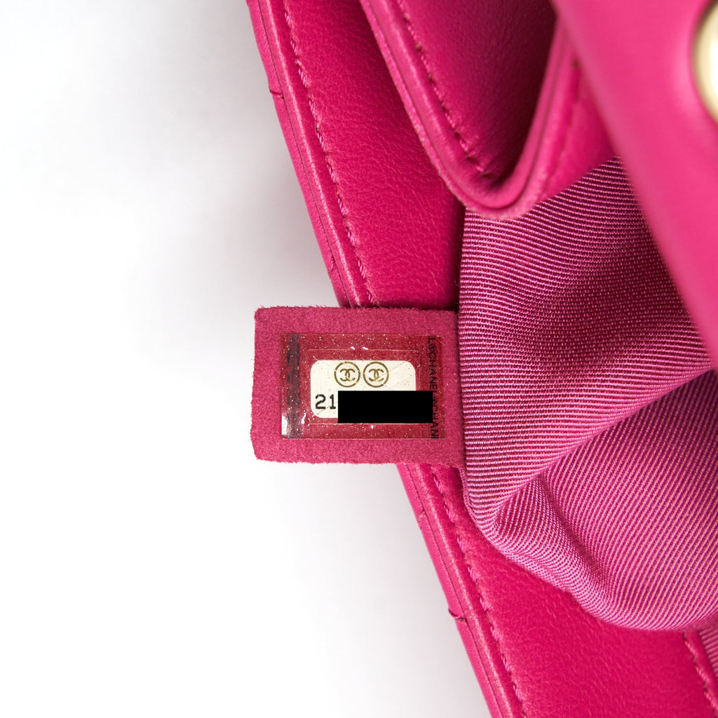 CHANEL QUILTED FLAP BAG LAMBSKIN PINK GHW