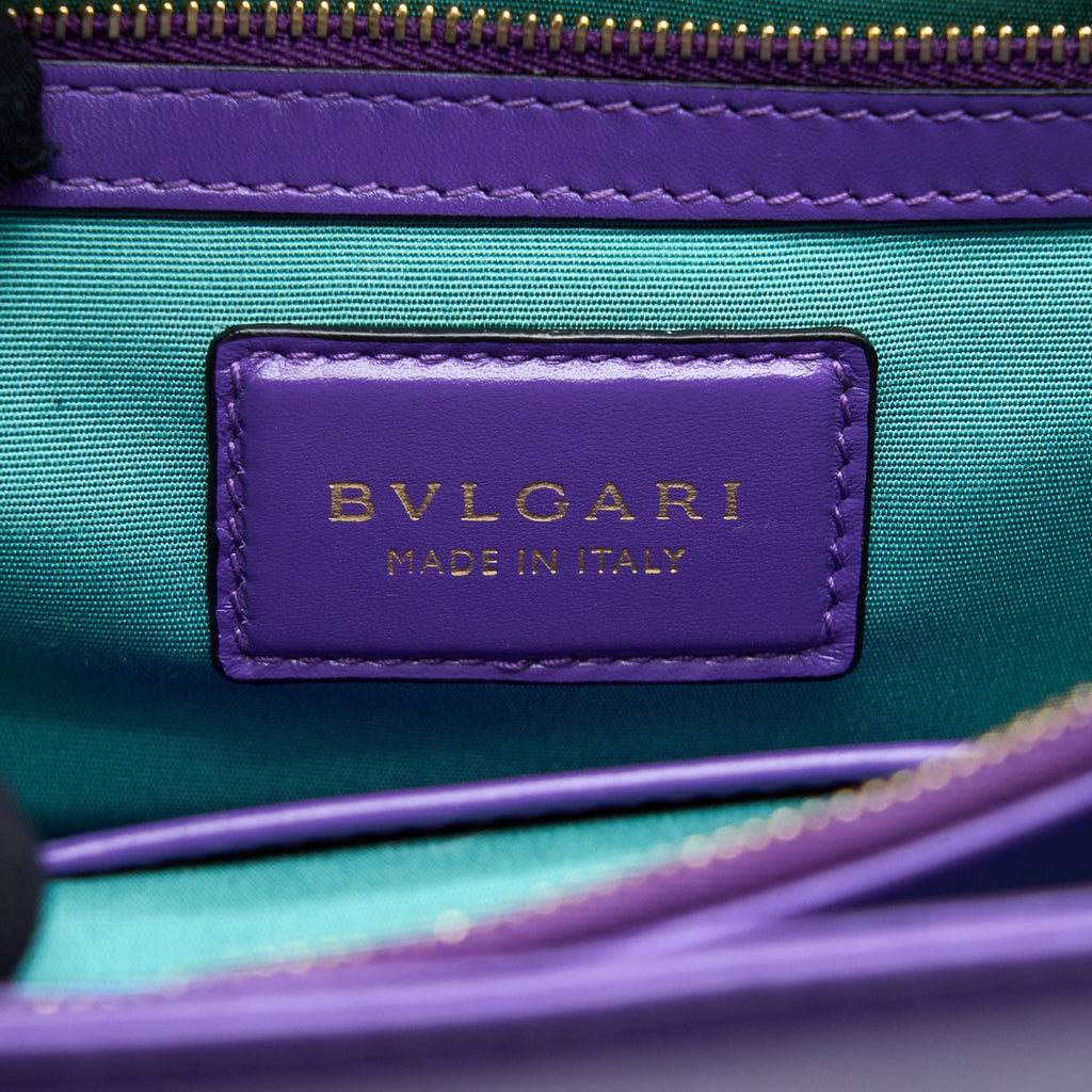 BVLGARI SERPENTI FOREVER SHOULDER BAG CALFSKIN PURPLE GHW
