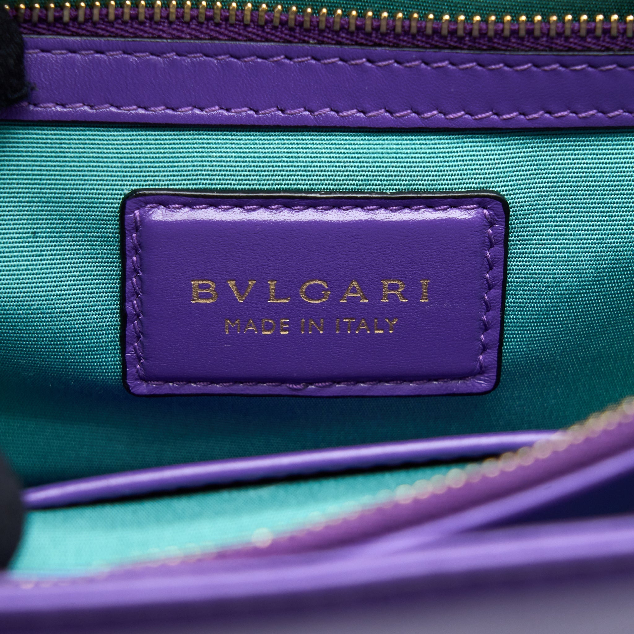 BVLGARI SERPENTI FOREVER SHOULDER BAG CALFSKIN PURPLE GHW