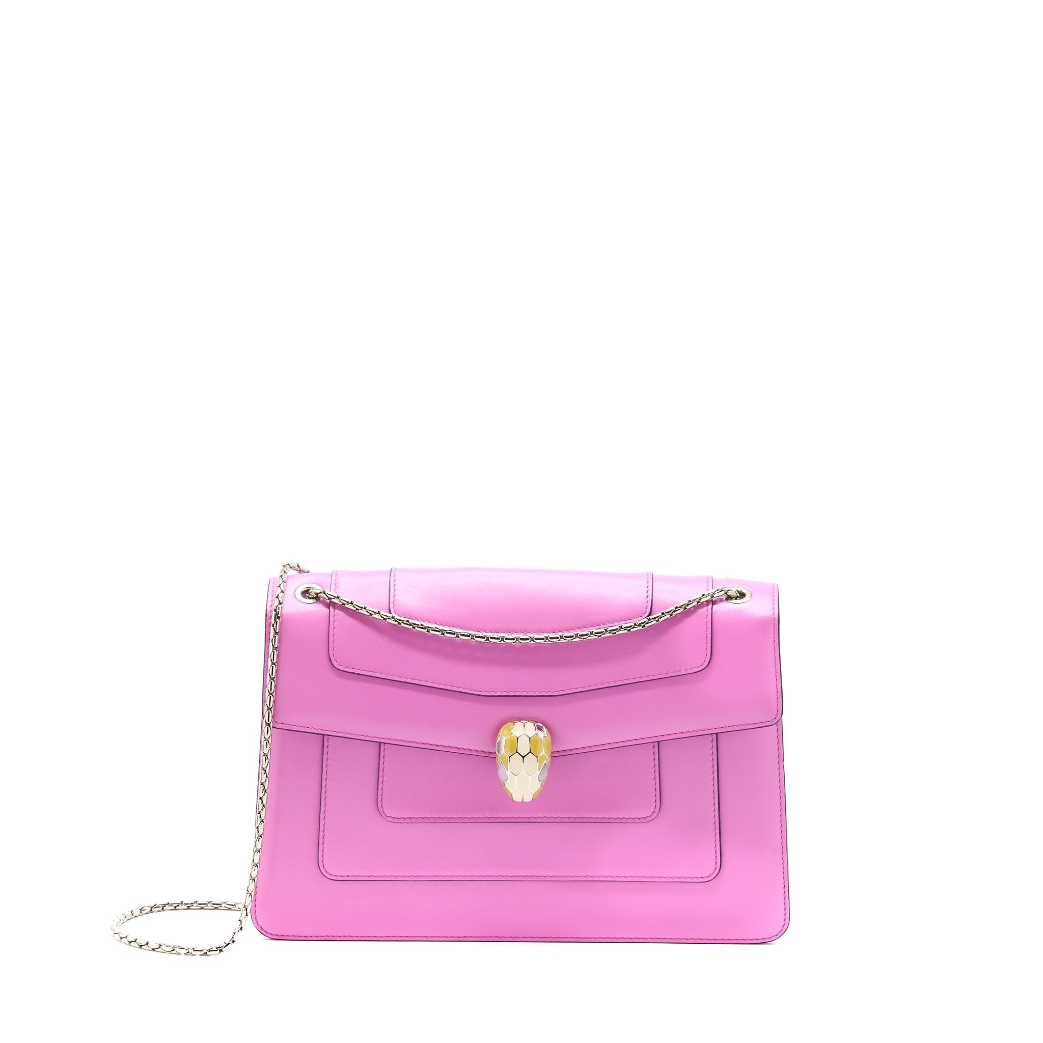 BVLGARI SERPENTI FOREVER SHOULDER BAG CALFSKIN PINK/PURPLE SHW