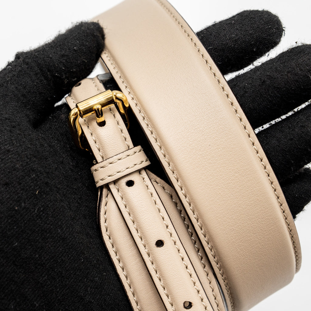 FENDI PEEKABOO MINI CALFSKIN BEIGE GHW
