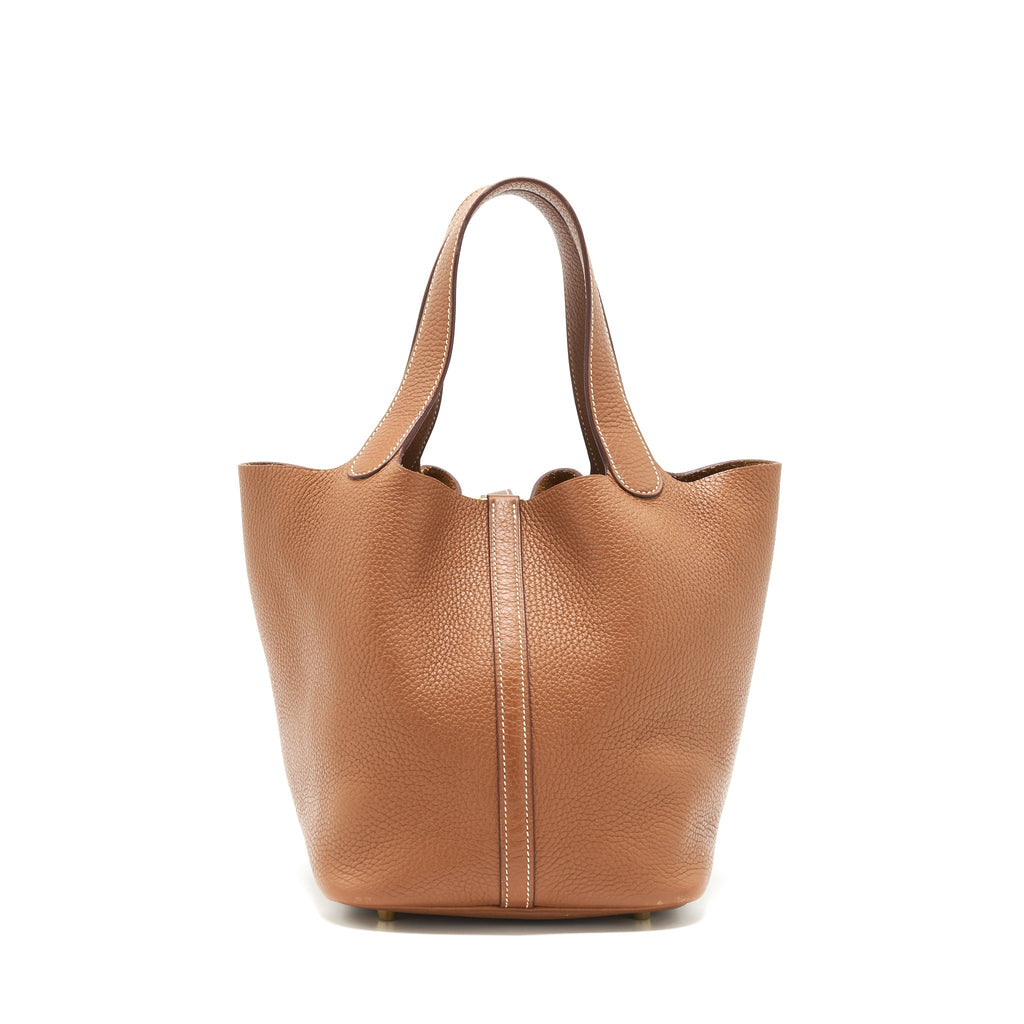 HERMES PICOTIN 22 LOCK BAG GOLD GHW
