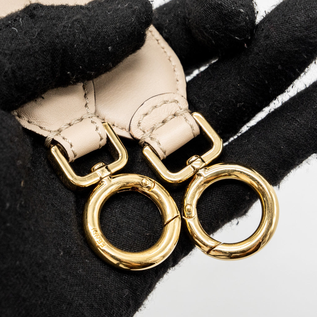 FENDI PEEKABOO MINI CALFSKIN BEIGE GHW
