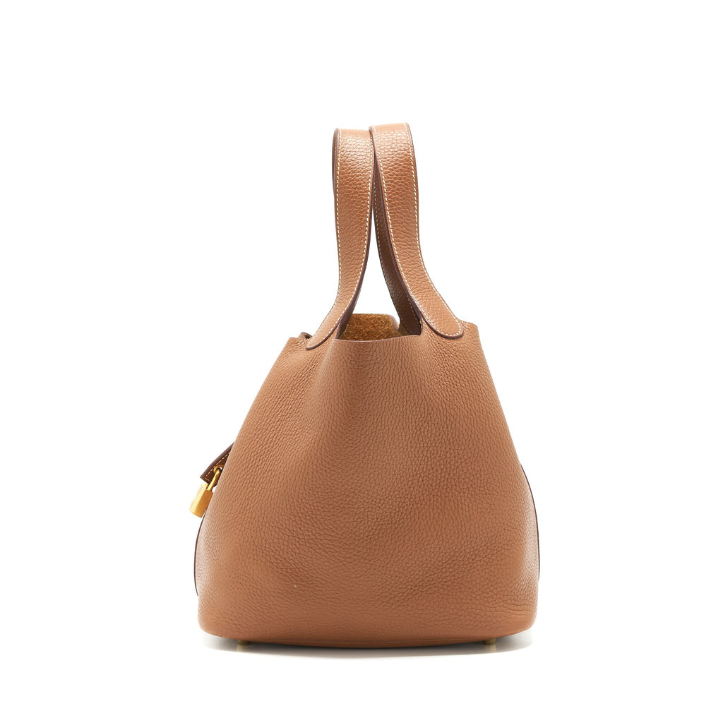 HERMES PICOTIN 22 LOCK BAG GOLD GHW