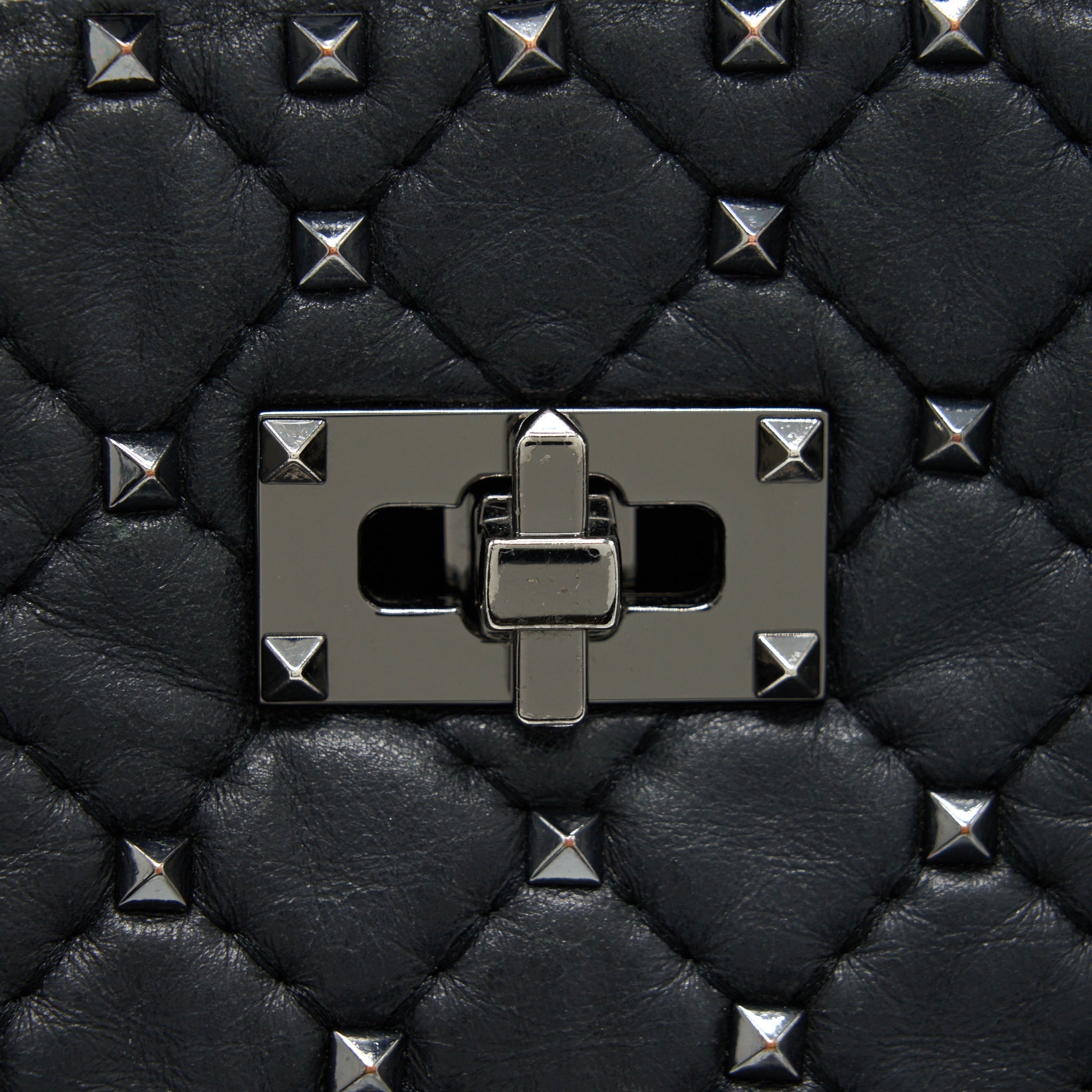 VALENTINO GARAVANI ROCKSTUD TOTE/SHOULDER BAG BLACK SHW