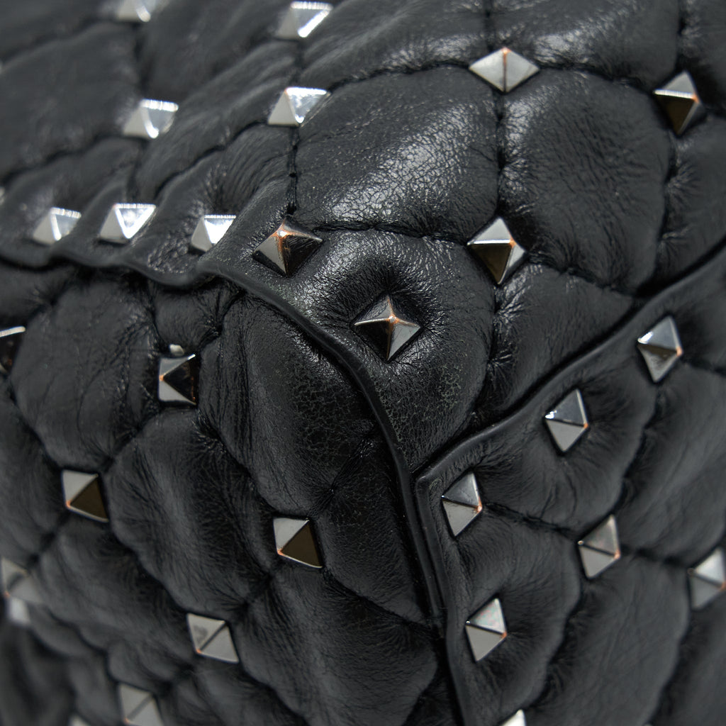 VALENTINO GARAVANI ROCKSTUD TOTE/SHOULDER BAG BLACK SHW