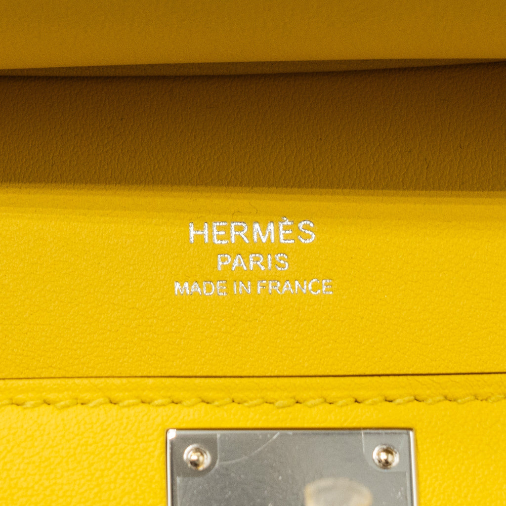 HERMES MINI JYPSIERE SWIFT/SANGLE WOOLY JAUNE NAPLES SHW