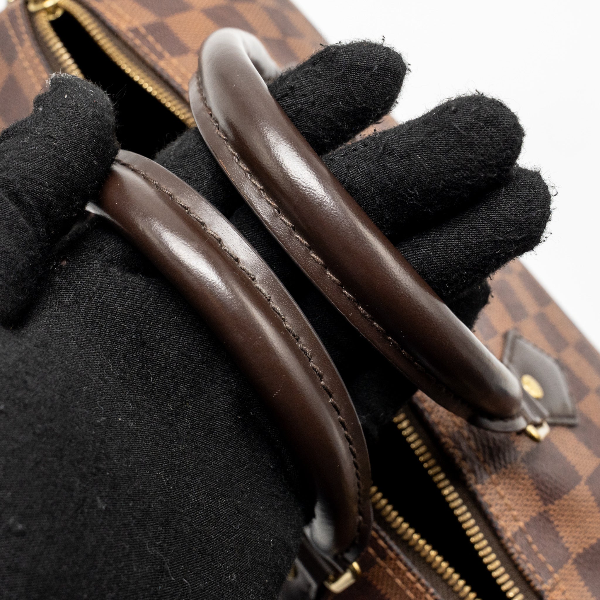 LOUIS VUITTON SPEEDY BANDOULIERE 30 DAMIER EBENE CANVAS GHW