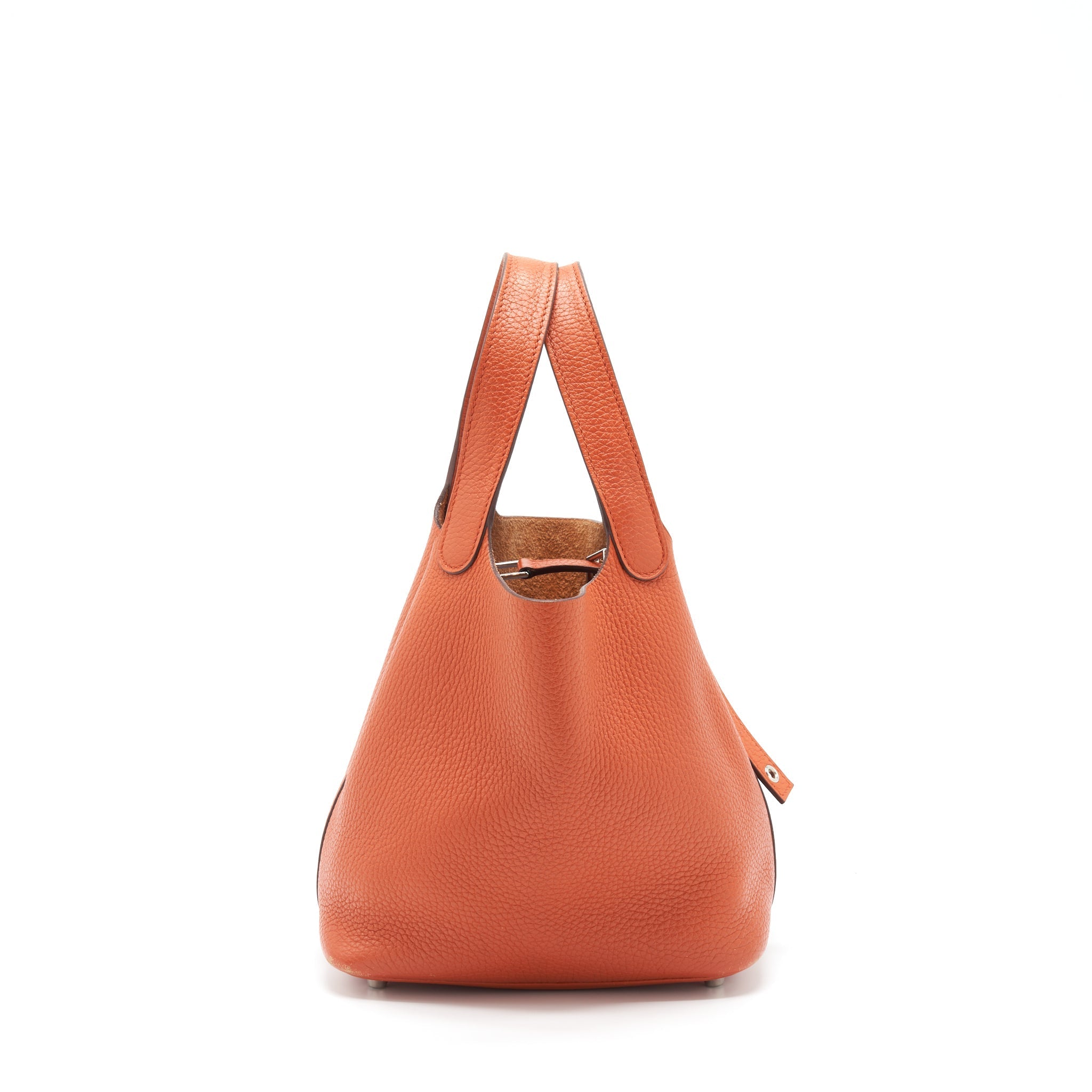 HERMES PICOTIN 18 LOCK BAG ORANGE SHW