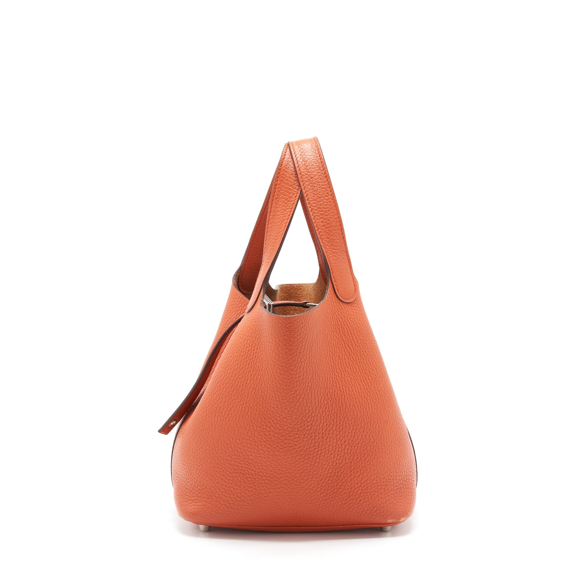 HERMES PICOTIN 18 LOCK BAG ORANGE SHW