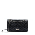 CHANEL 2.55 227 REISSUE CALFSKIN BLACK RUTHENIUM HARDWARE