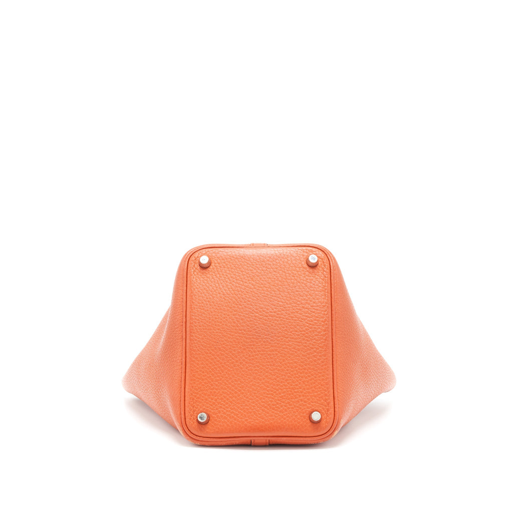 HERMES PICOTIN 18 LOCK BAG ORANGE SHW