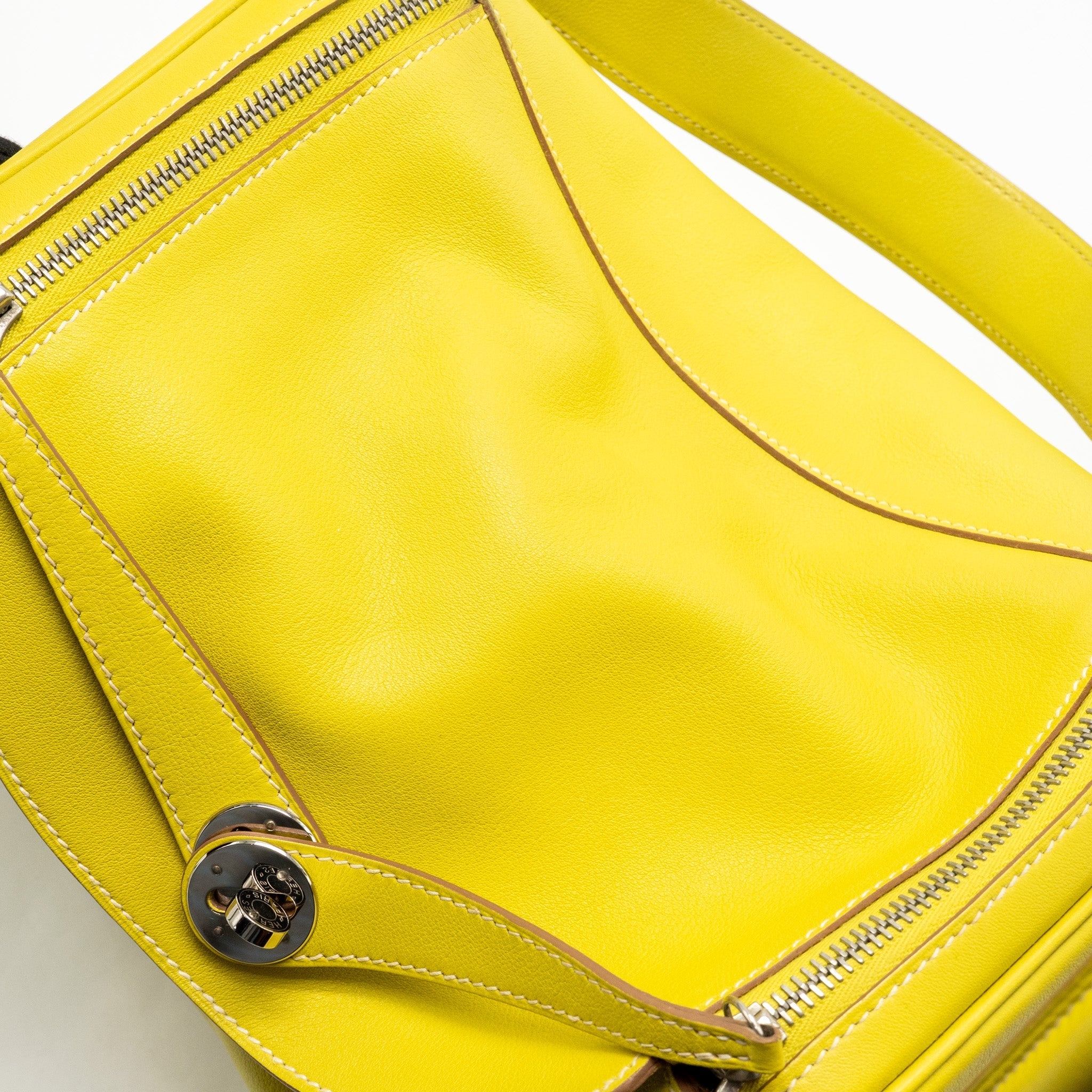 HERMES LINDY 30 SWIFT LIME SHW SQUARE O