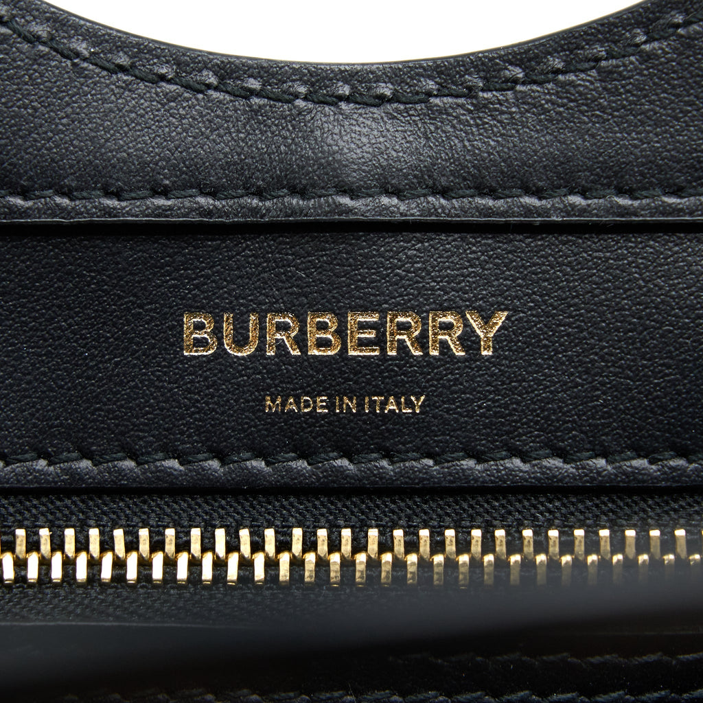 BURBERRY CHECK POCKET BAG CASHMERE/LEATHER MULTICOLOUR BROWN GHW