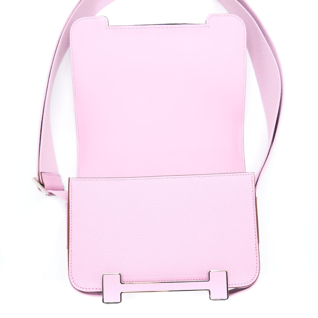 HERMES GETA CHÈVRE MYSORE MAUVE SYLVESTRE SHW
