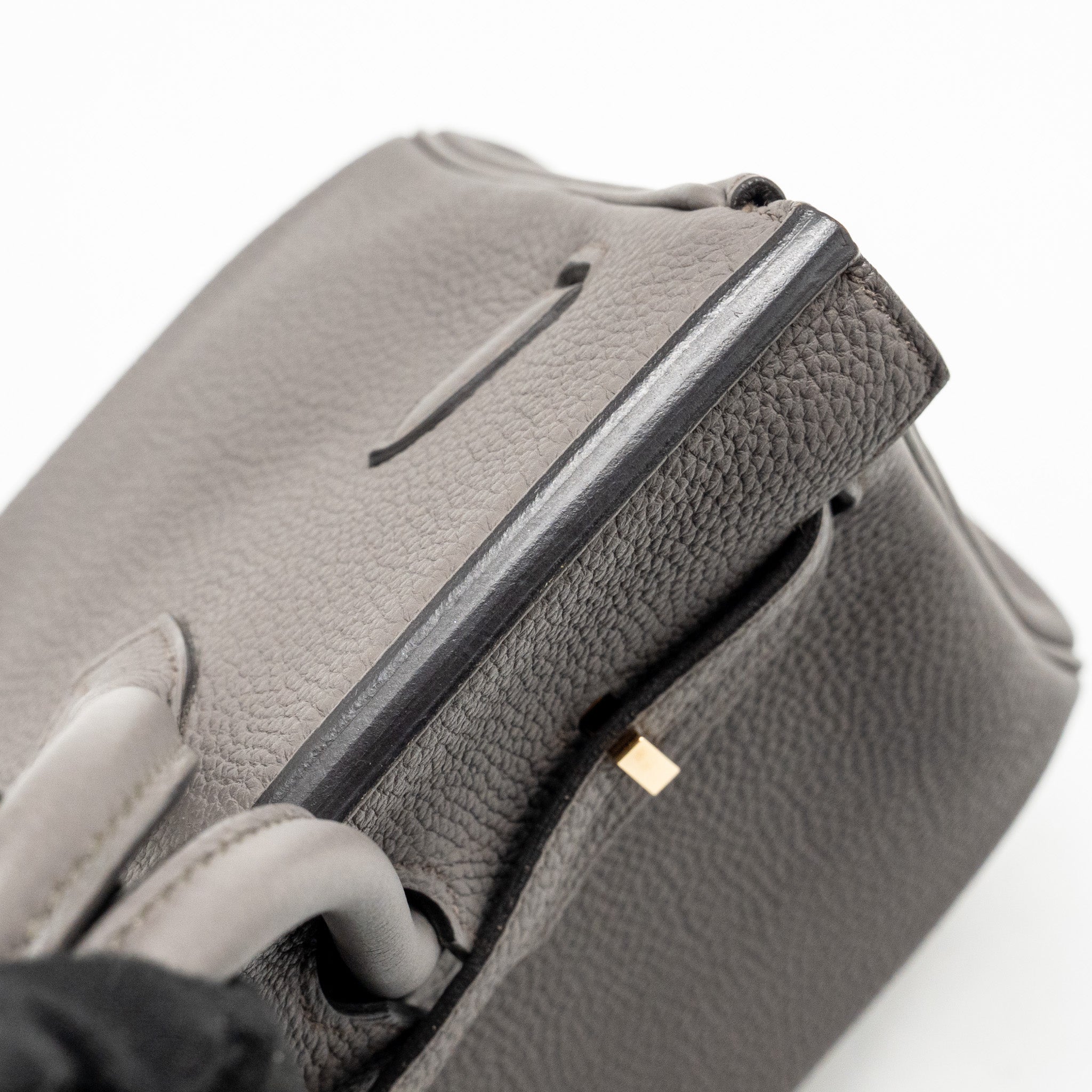 HERMES BIRKIN 25 TOGO GRIS ETAIN RGHW