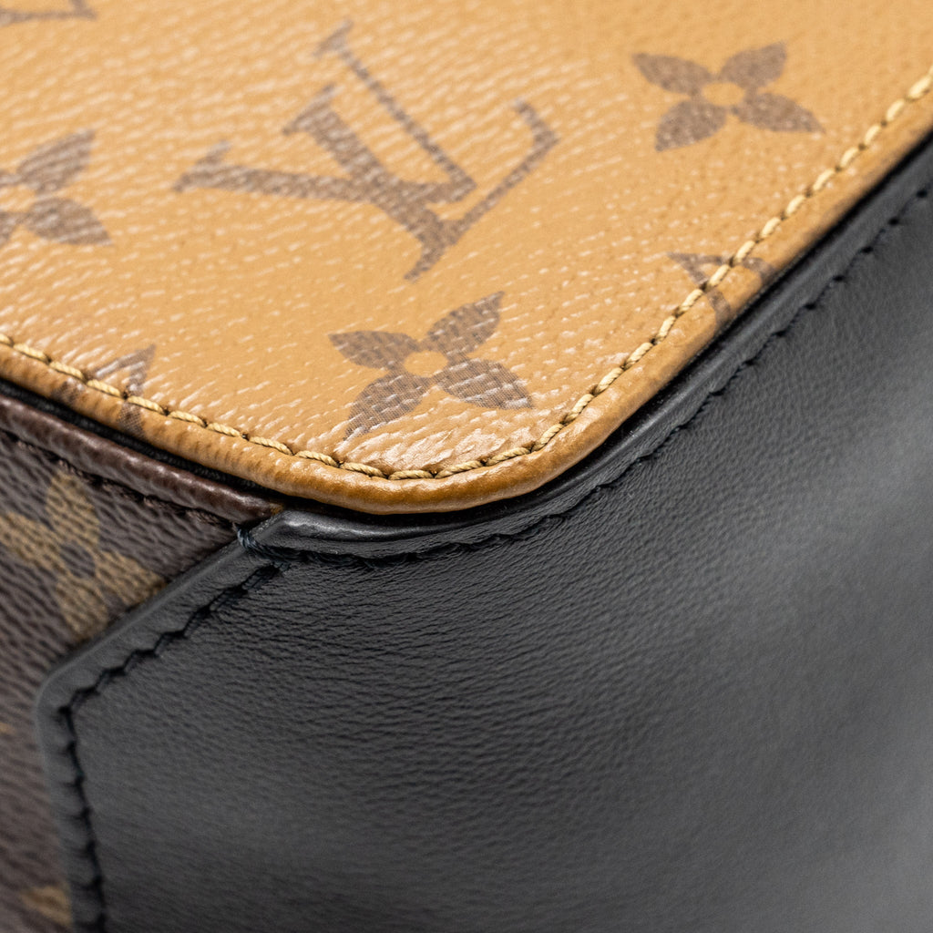 LOUIS VUITTON SQUARE BAG MONOGRAM REVERSE CANVAS GHW
