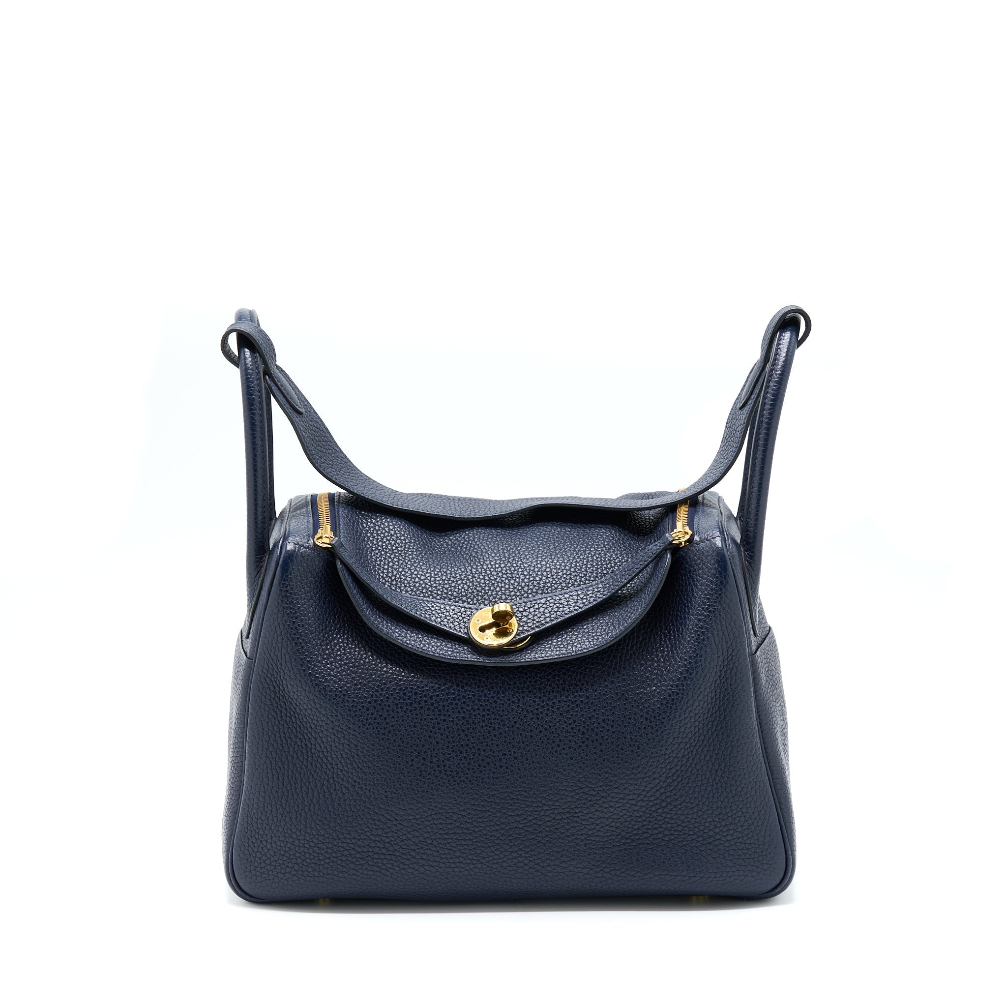 HERMES LINDY 30 CLEMENCE BLUE UNIT GHW